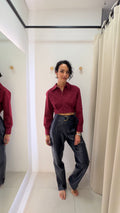 Calça couro NK