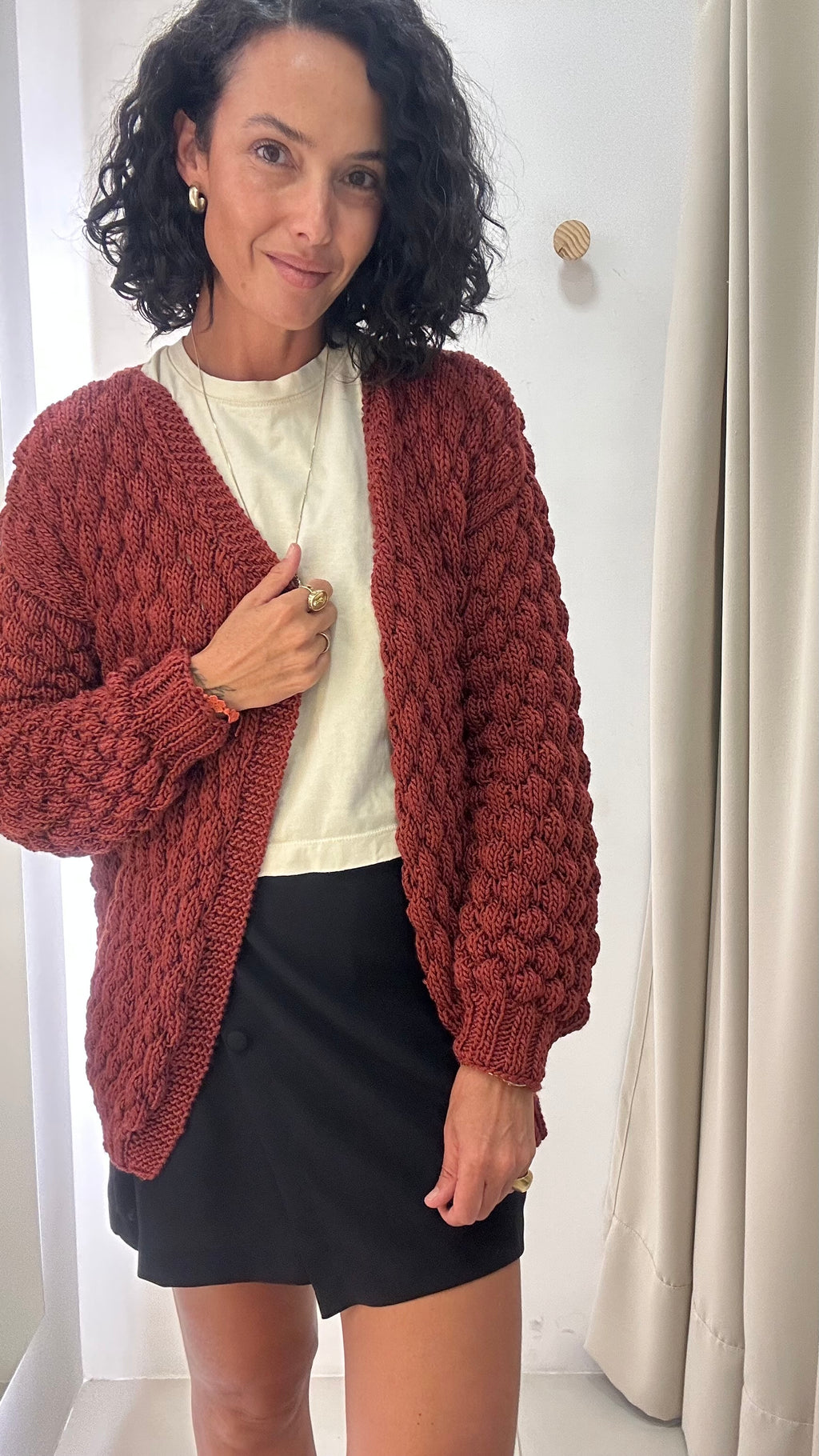 Casaco Tricot Vermelho