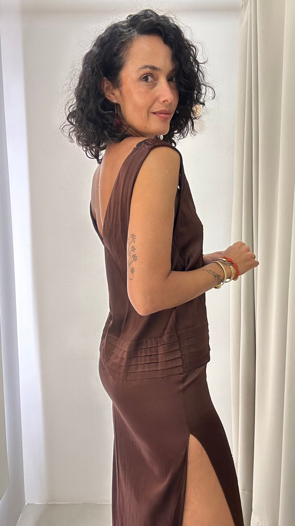 Vestido com Franjas Zara