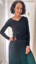 Tricot Preto 100% Lã