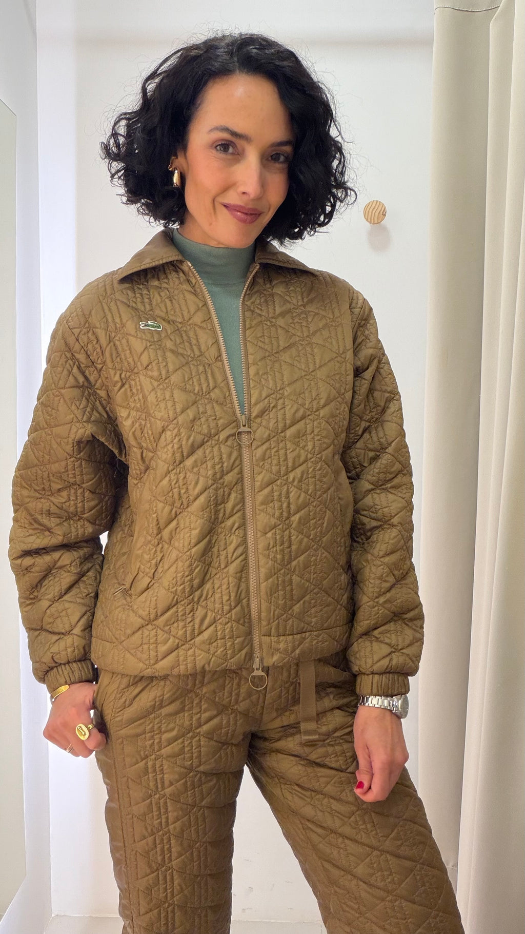 Conjunto matelassê Lacoste