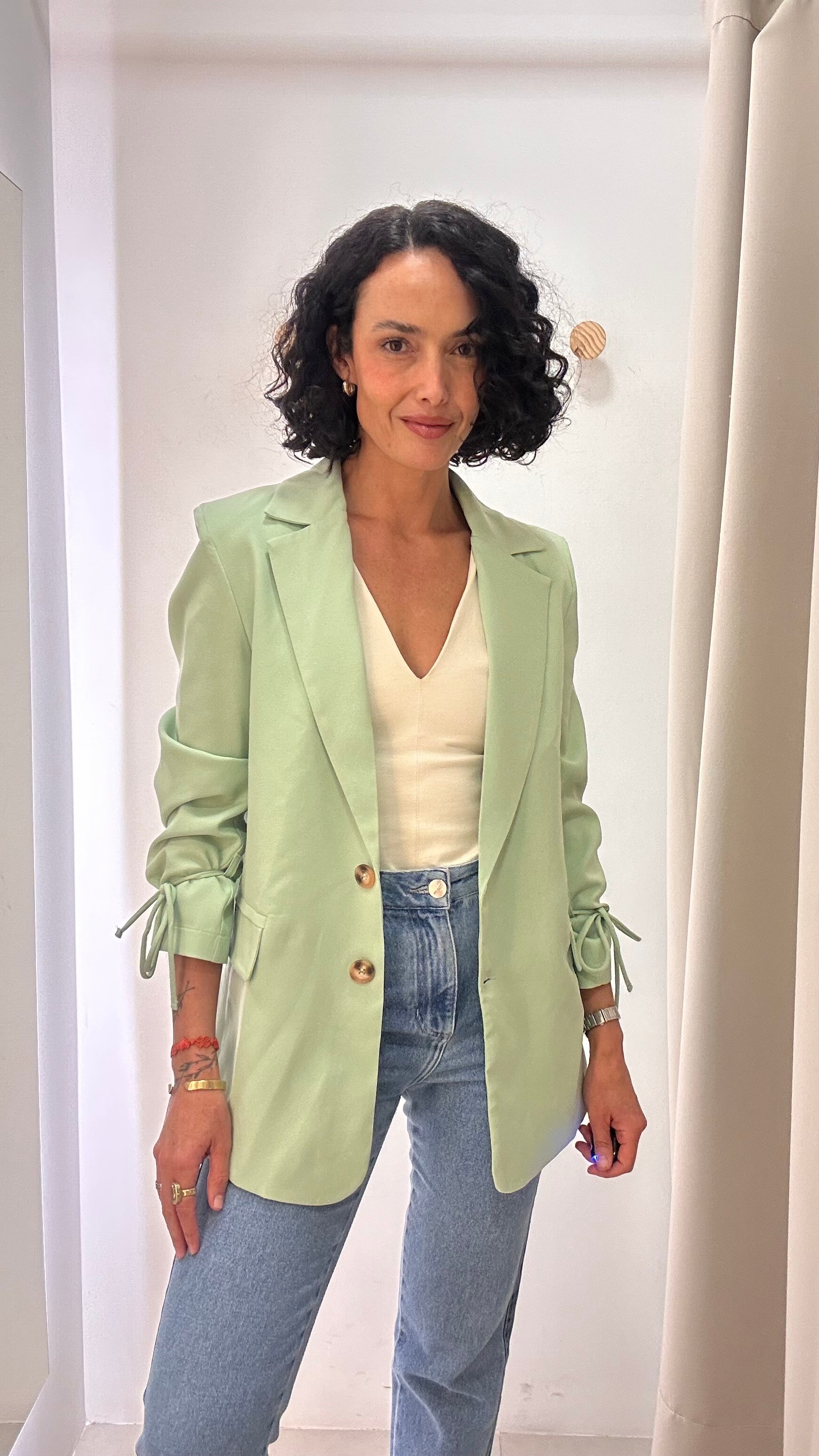 Blazer Oversized Verde Menta*