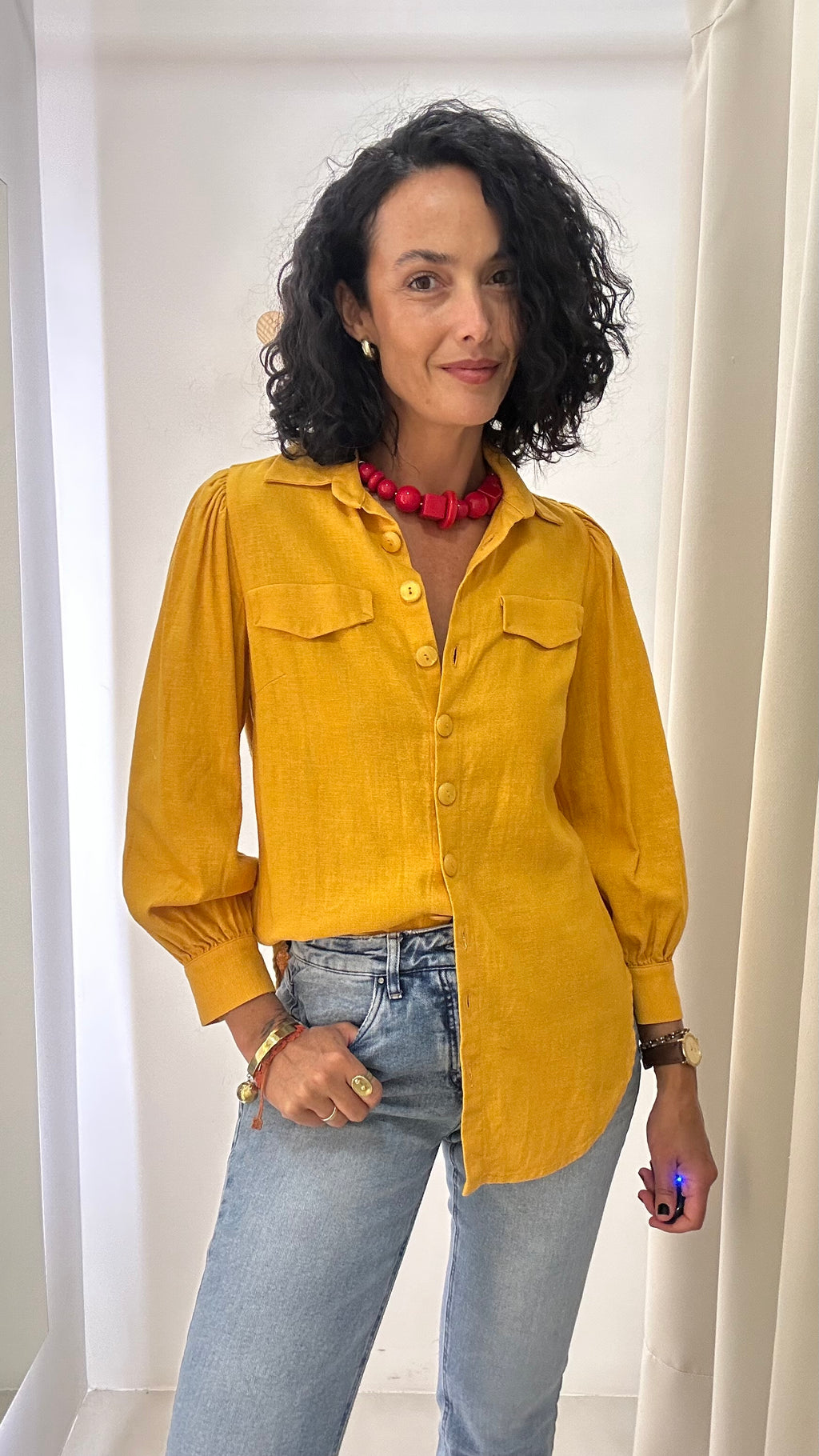 Camisa Laranja Nati Vozza