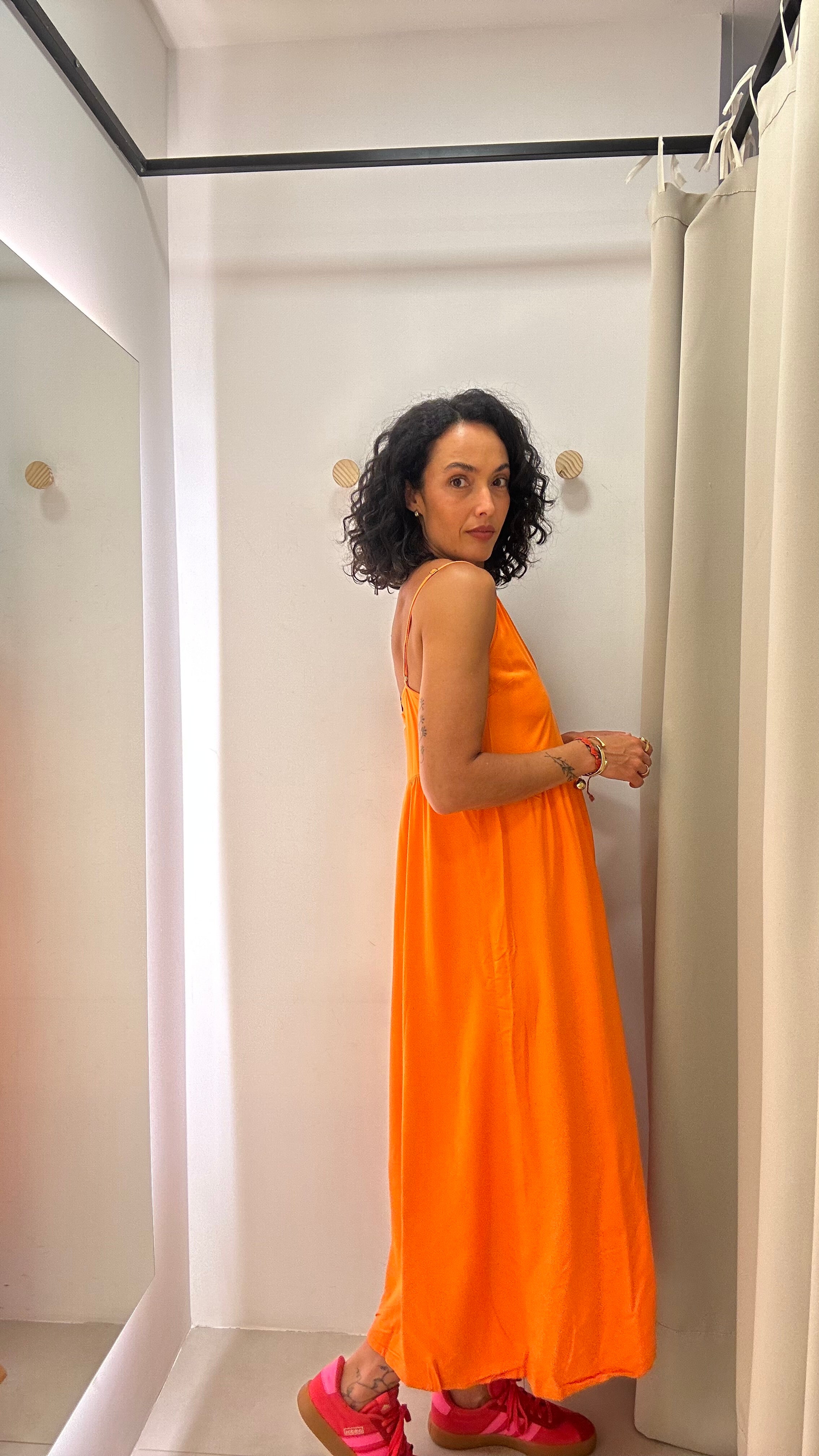 Vestido Longo Laranja