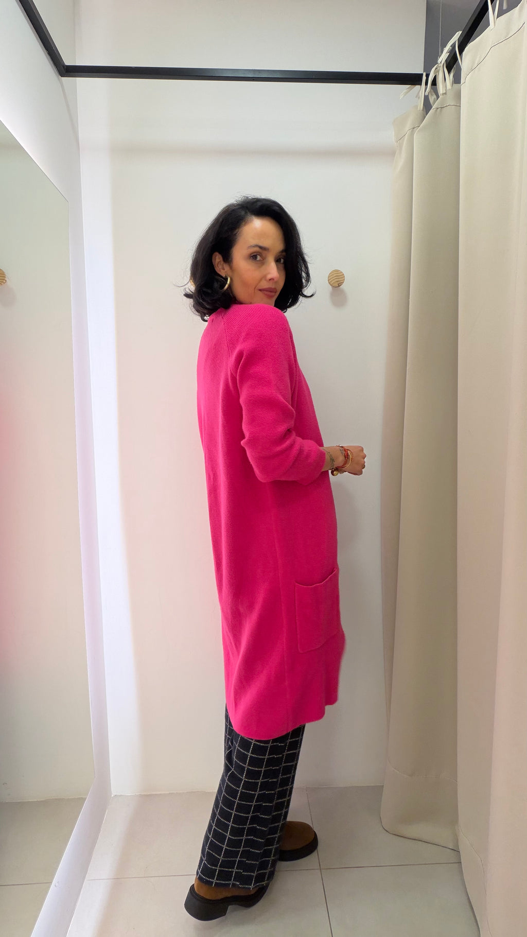 Cardigan Rosa Shoulder