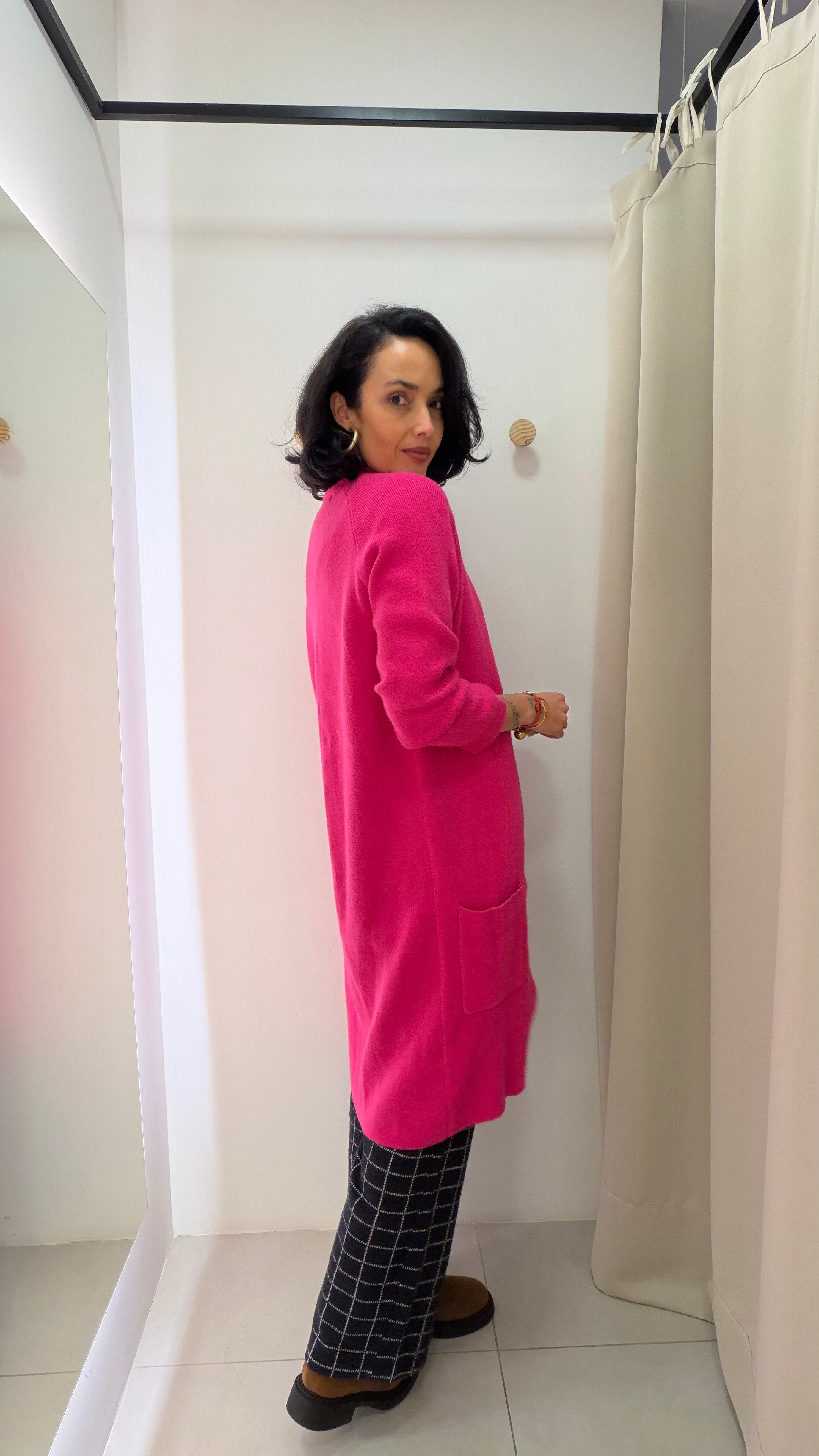 Cardigan Rosa Shoulder