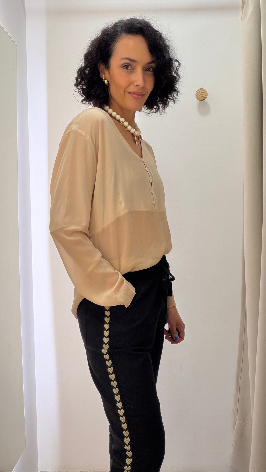Blusa de Seda Brooksfield