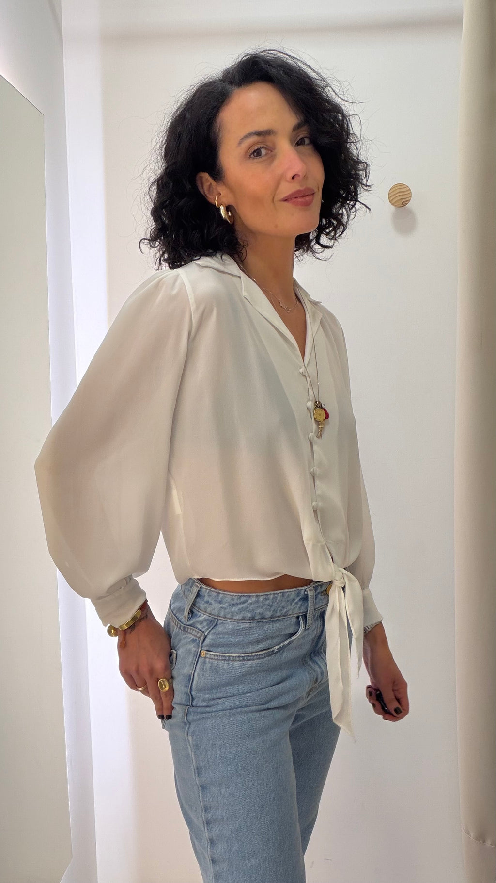 Blusa Branca Laureen