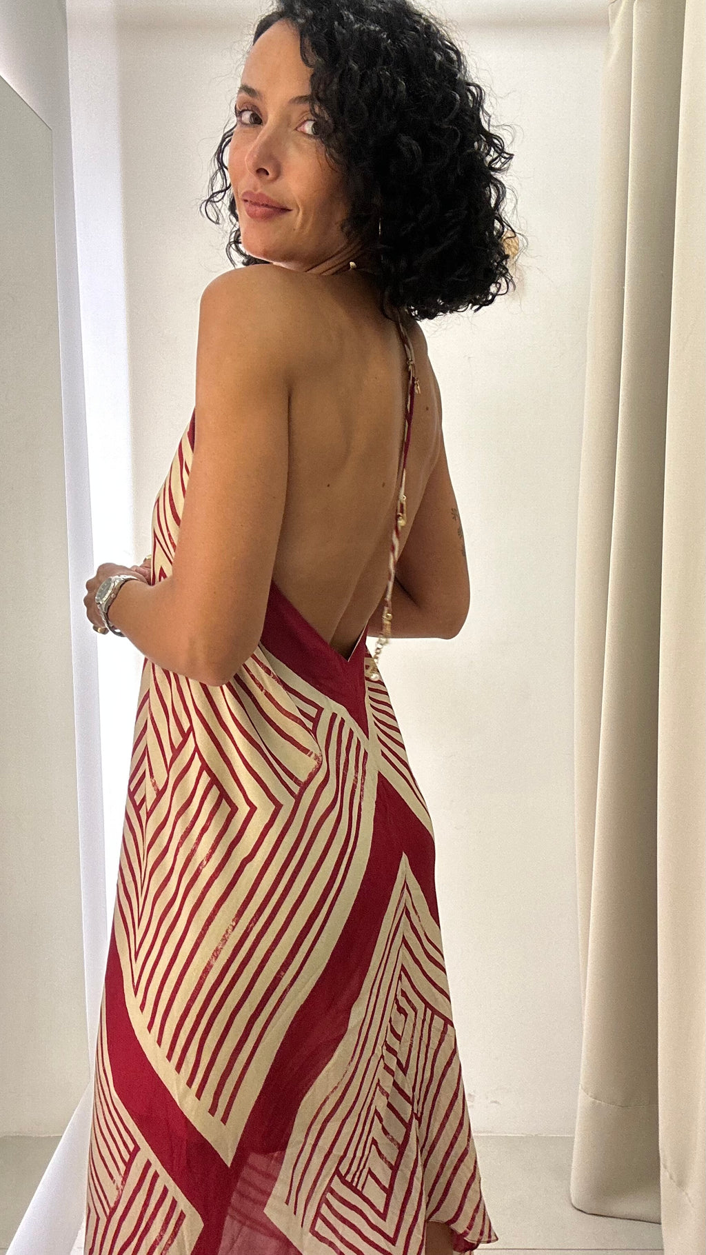 Vestido seda Animale