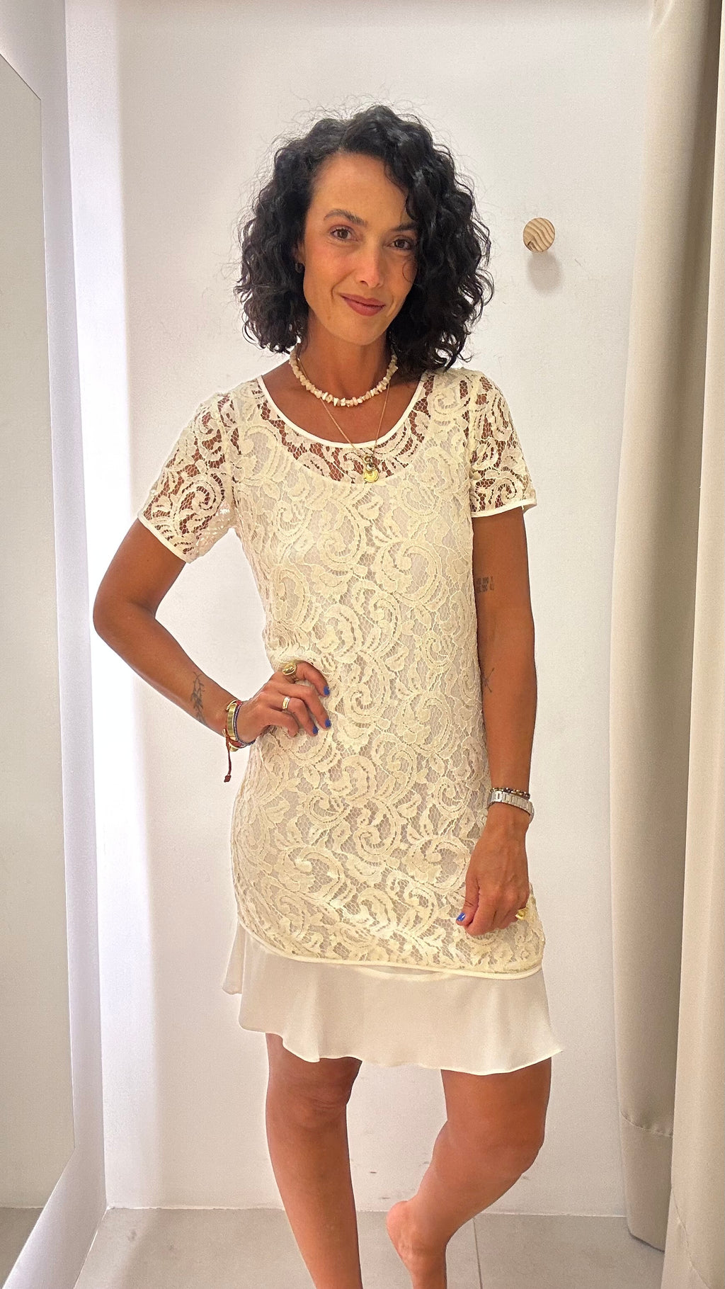 Vestido de Renda Branco