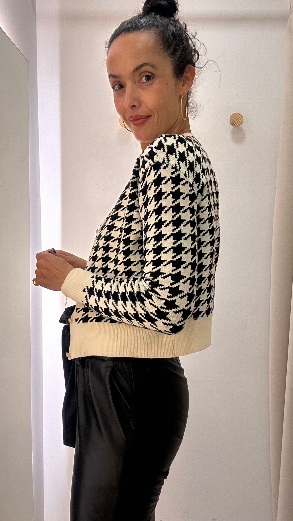 Conjunto tricot casaquinho e top