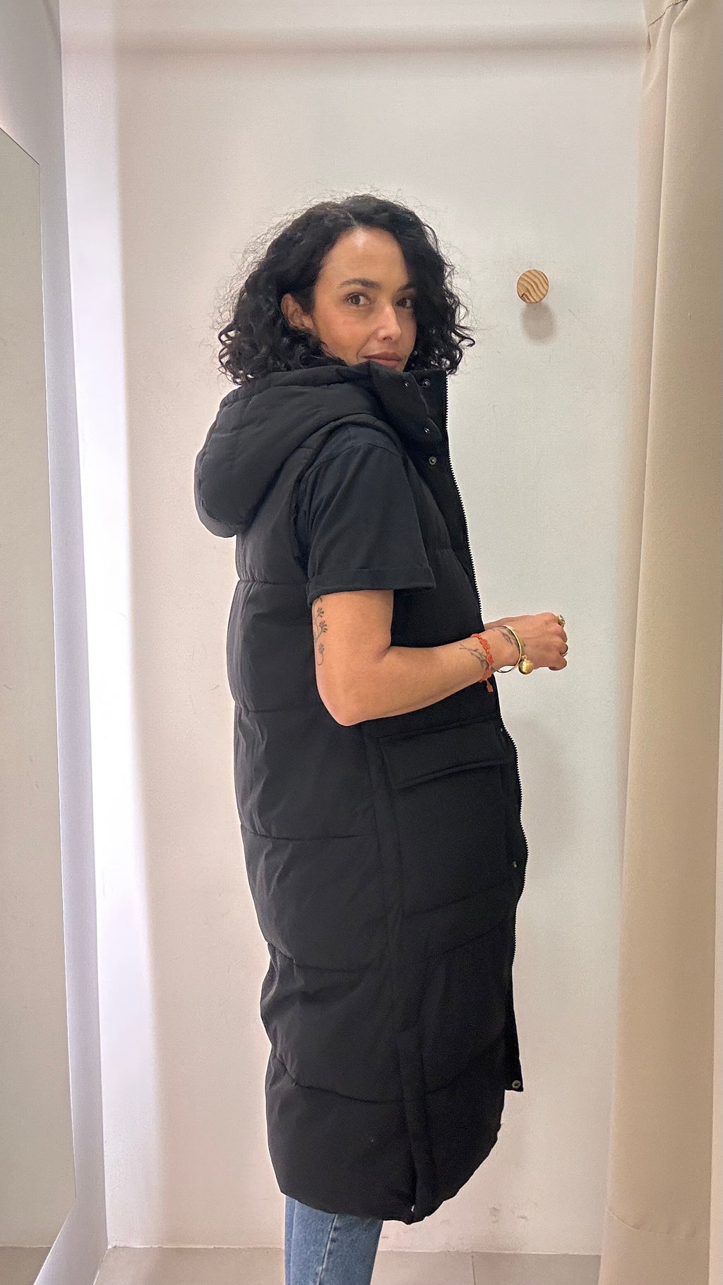Colete Puffer Alongado