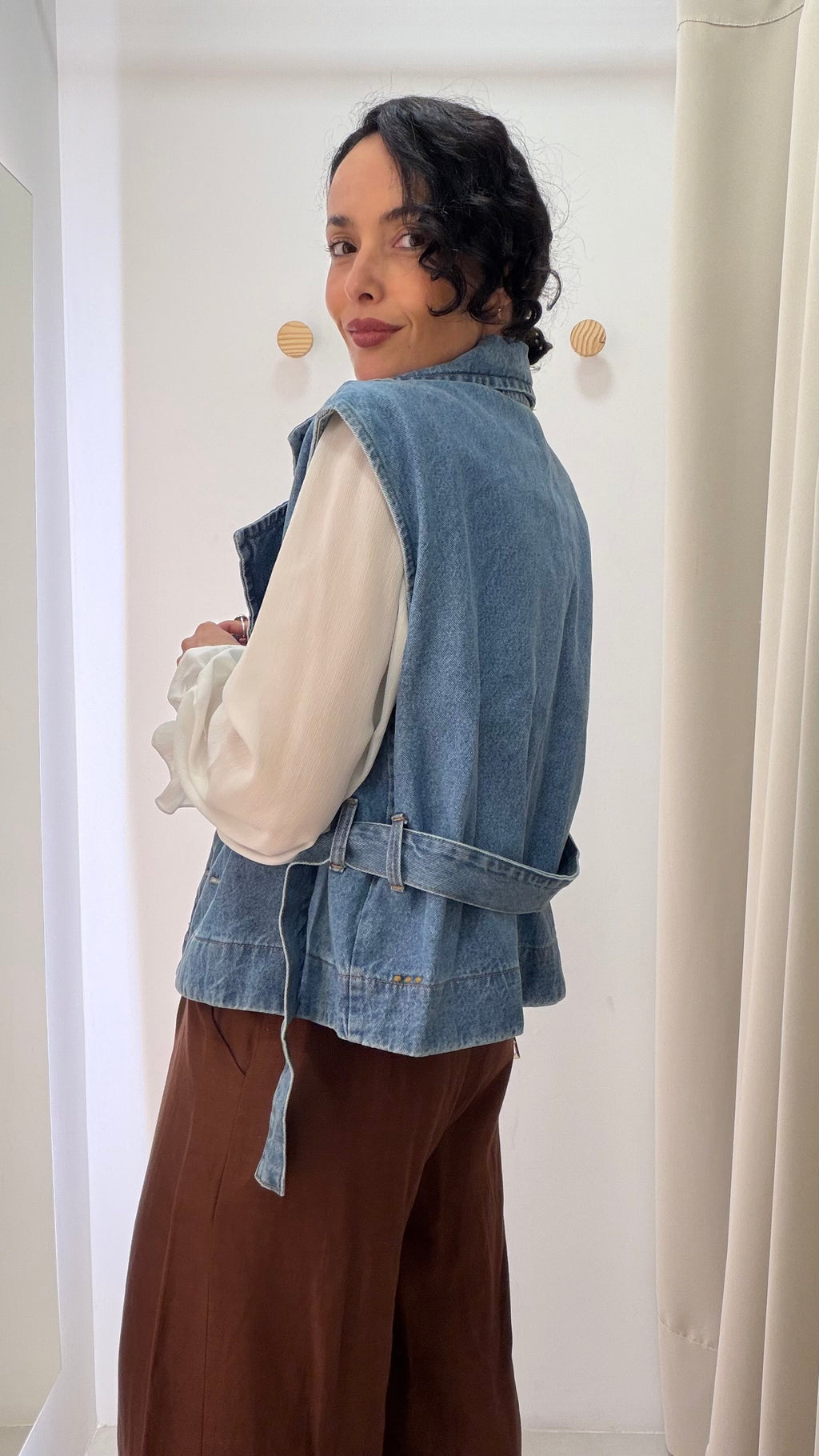 Colete jeans Less Cloches