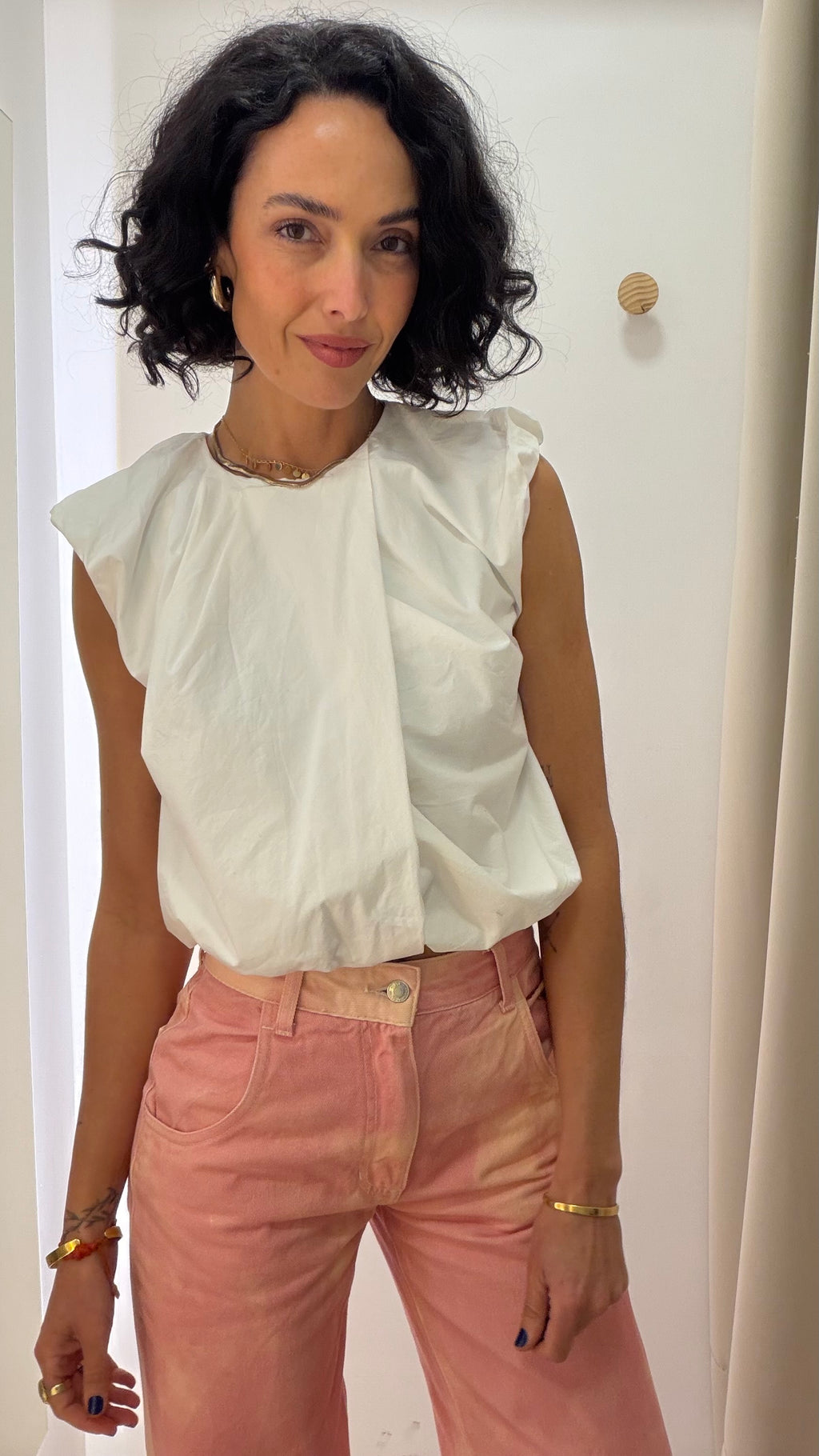 Blusa Branca Open