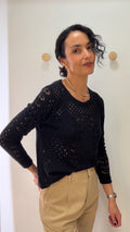 Tricot Preto Cleo Milani