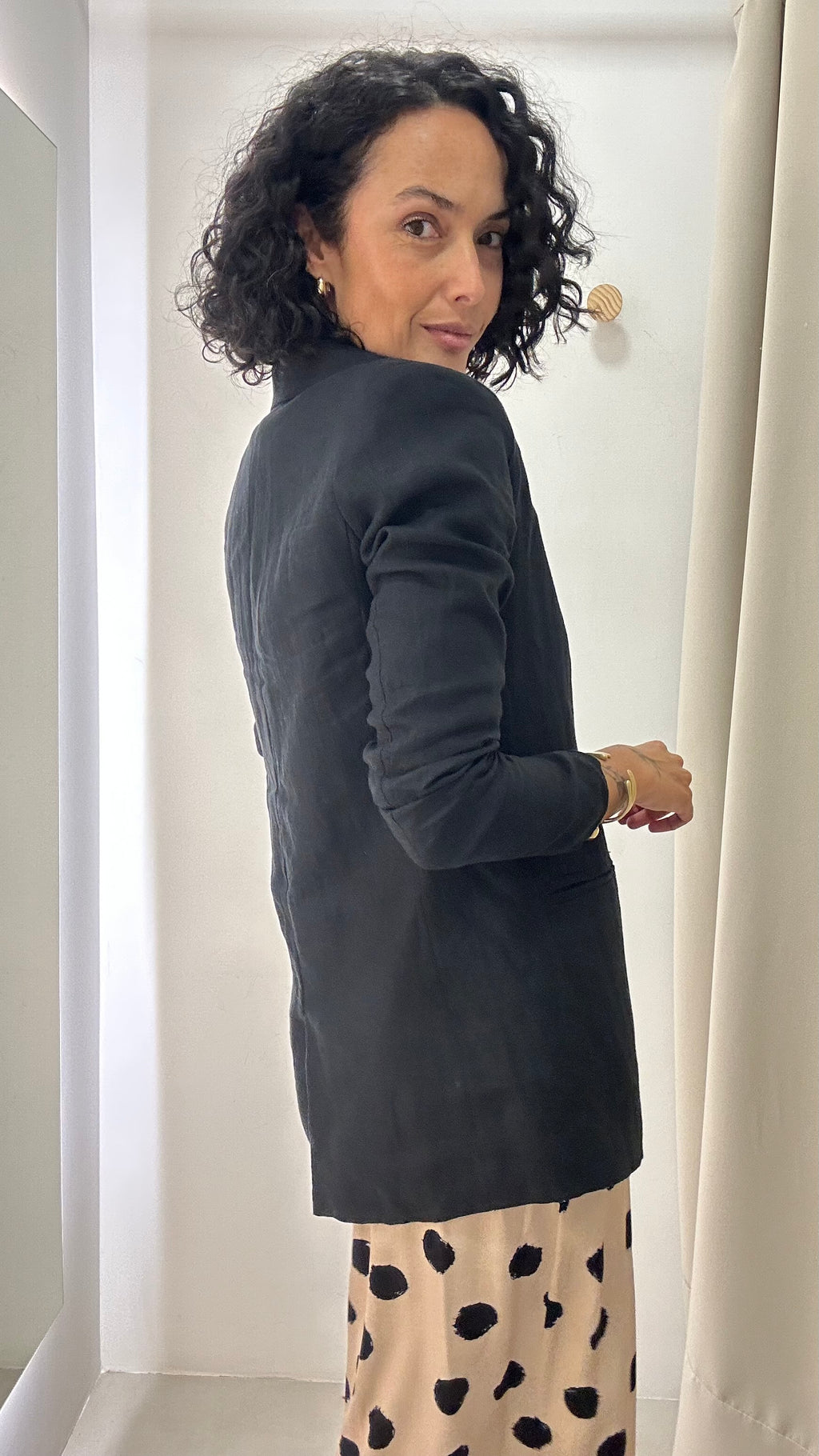 Blazer Preto em Linho