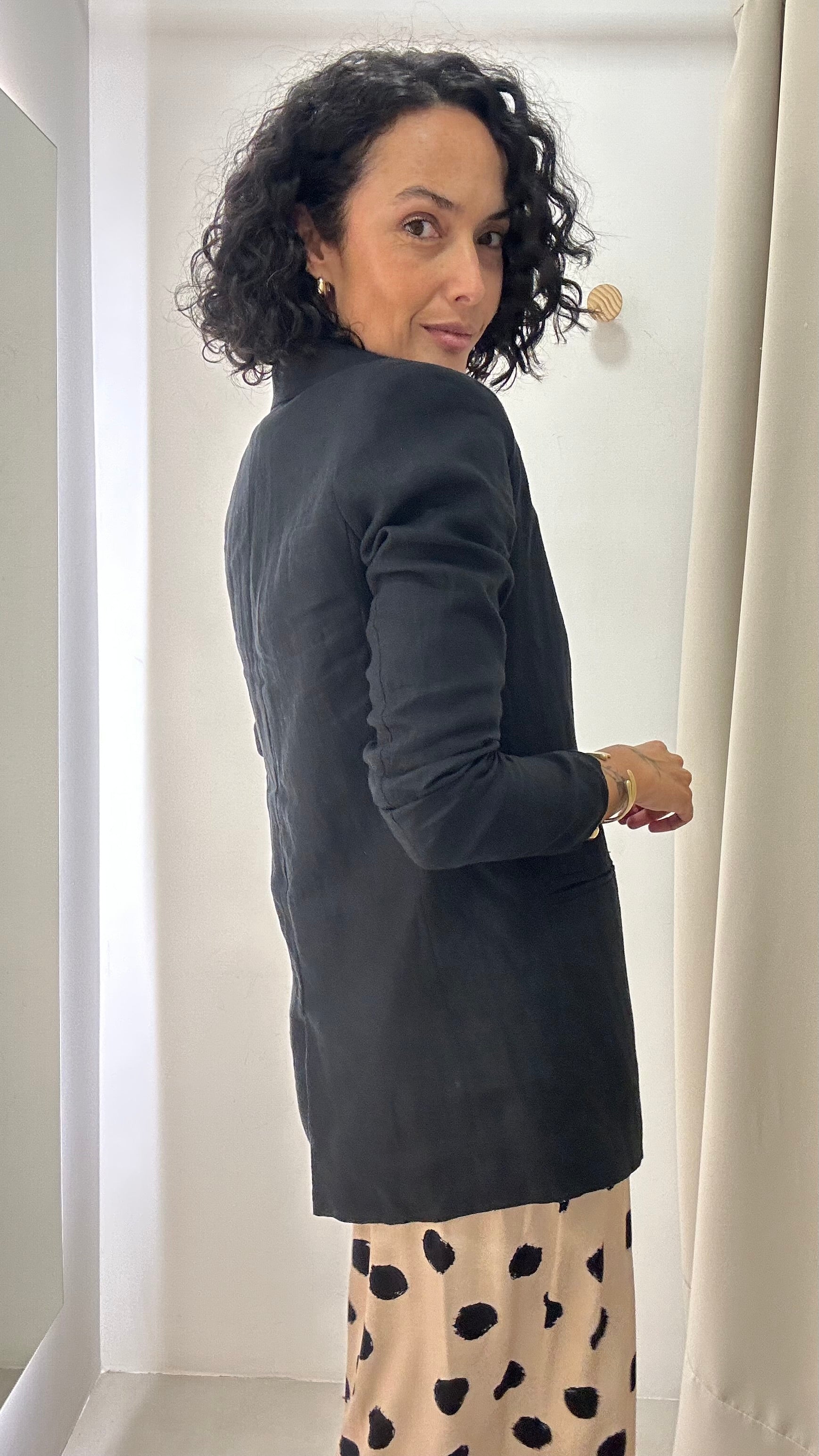 Blazer Preto em Linho