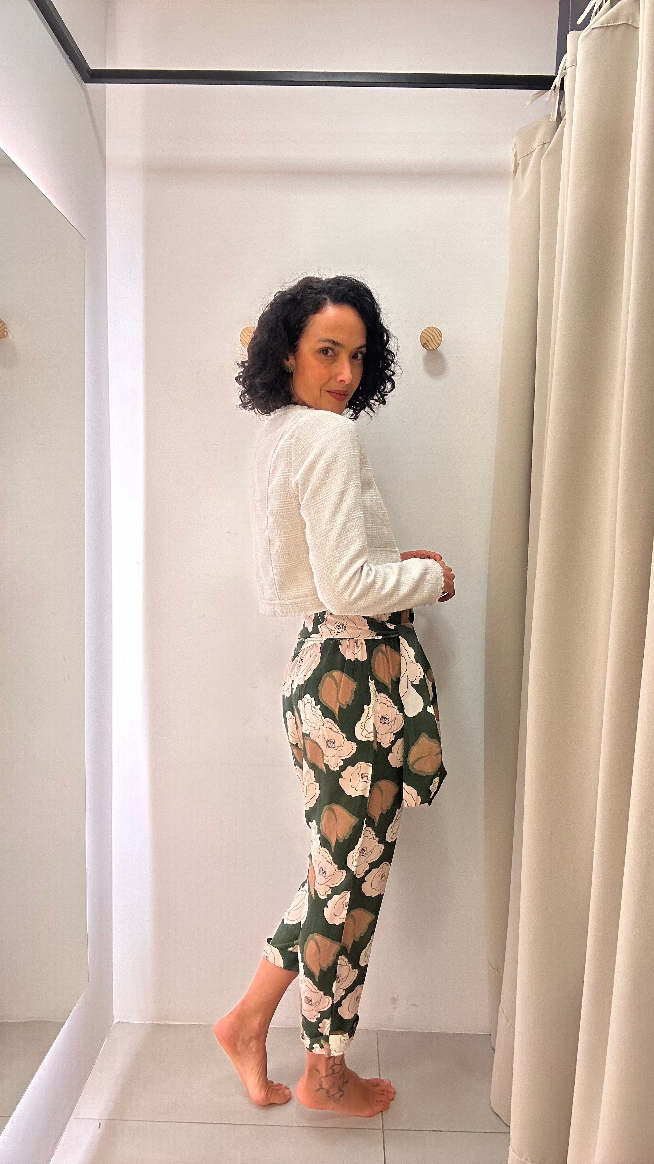 Calça seda Adriana Degreas