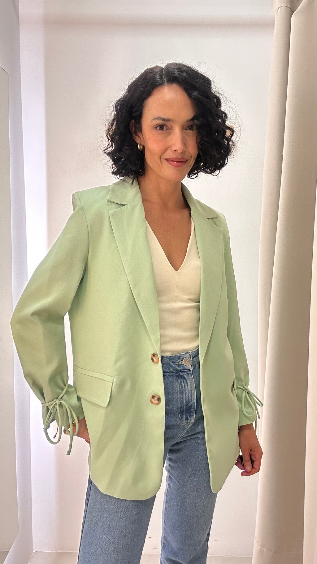 Blazer Oversized Verde Menta*