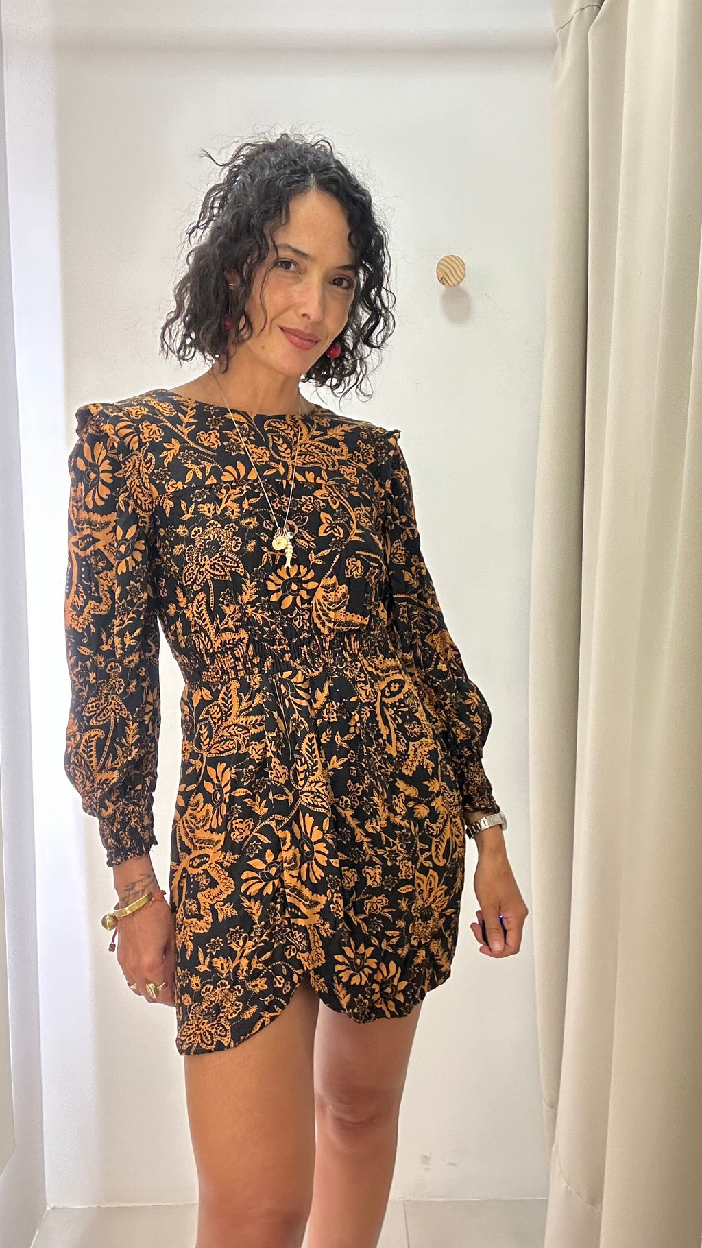 Vestido Estampa Floral Zara