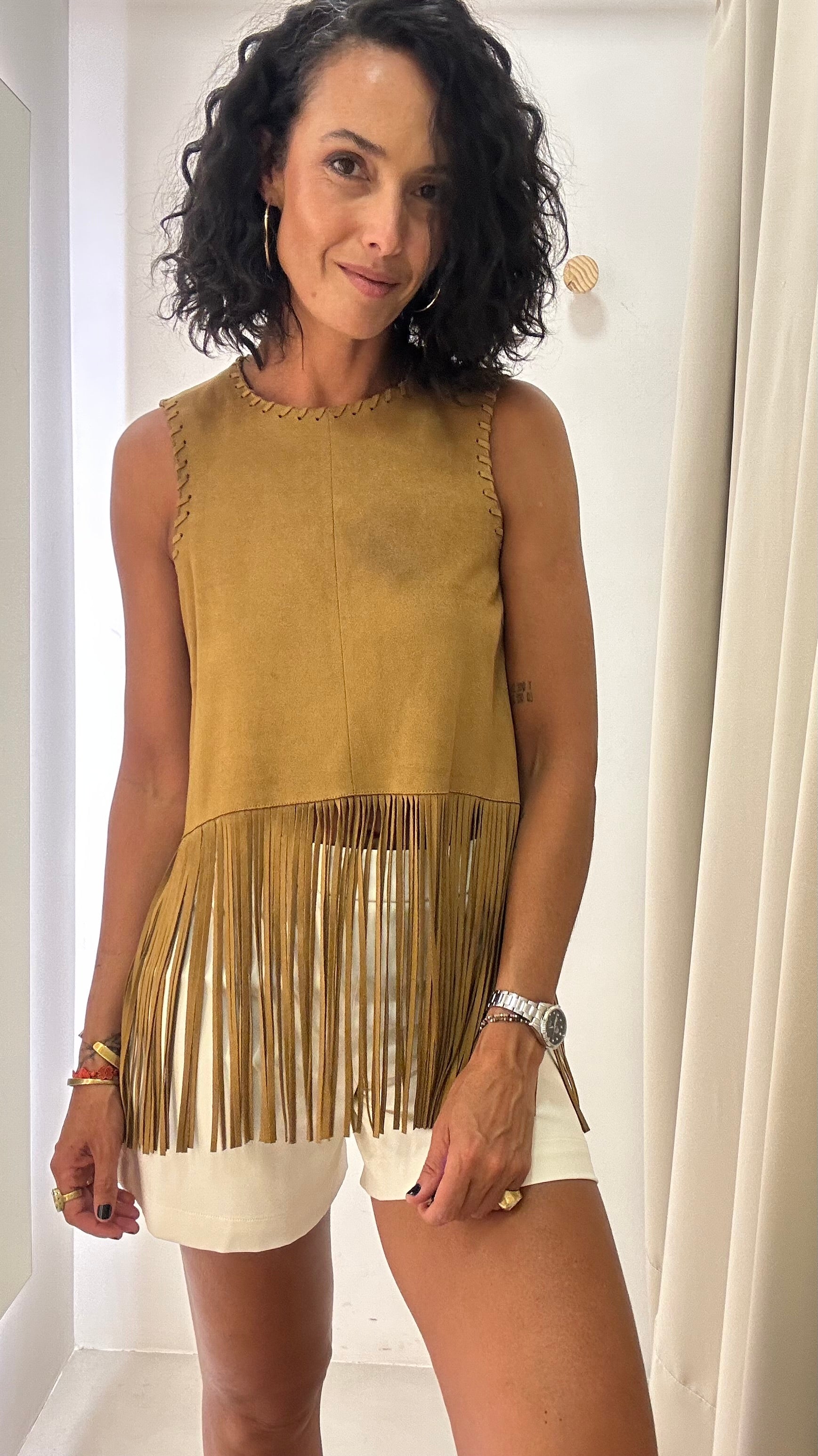 Blusa em suede Zara