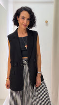 Colete Blazer Preto Animale