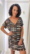 Vestido Fluido Estampado Mob
