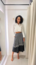 Saia Midi Estampada Souq