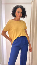 Camiseta Malha Amarela