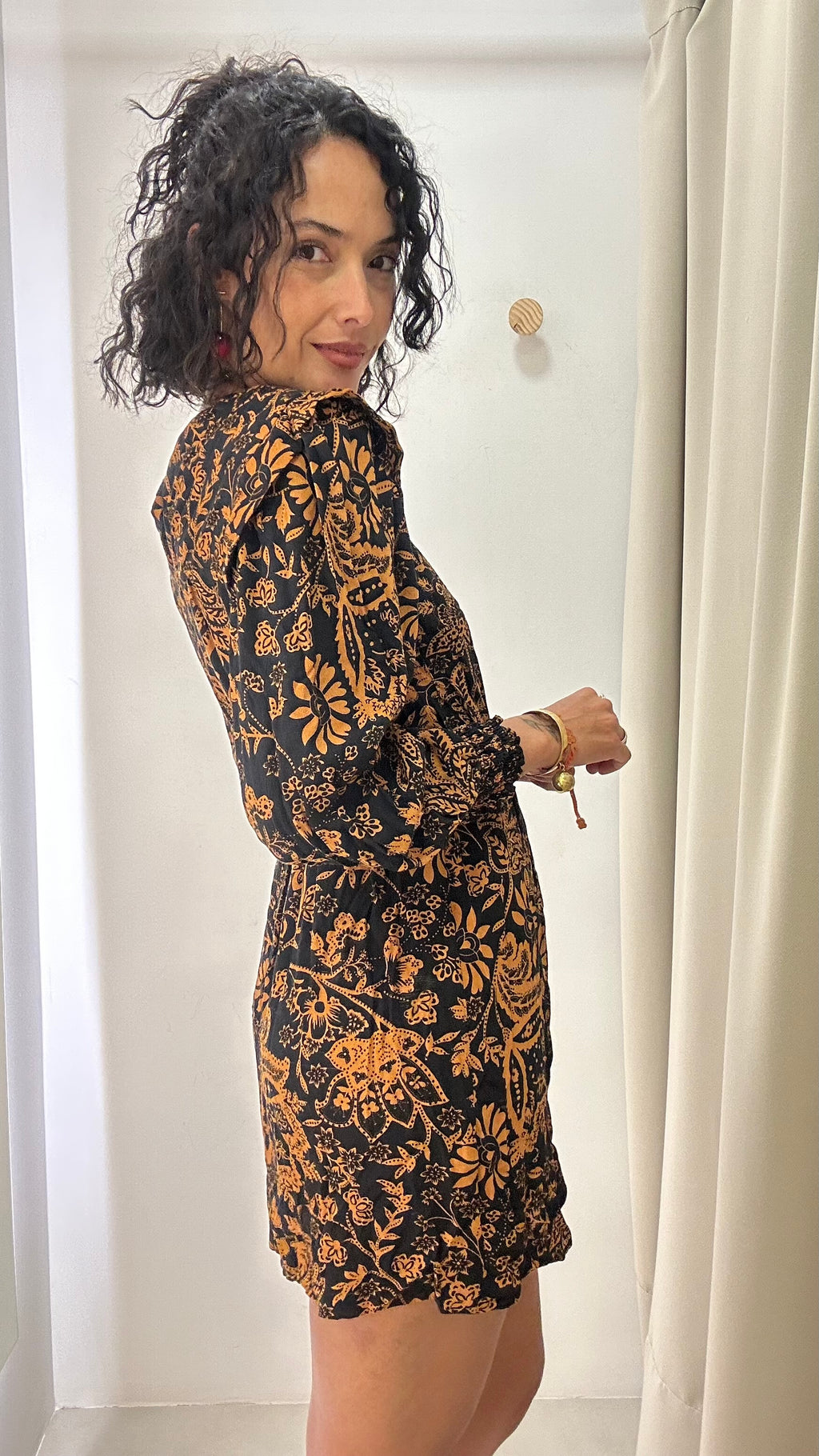 Vestido Estampa Floral Zara