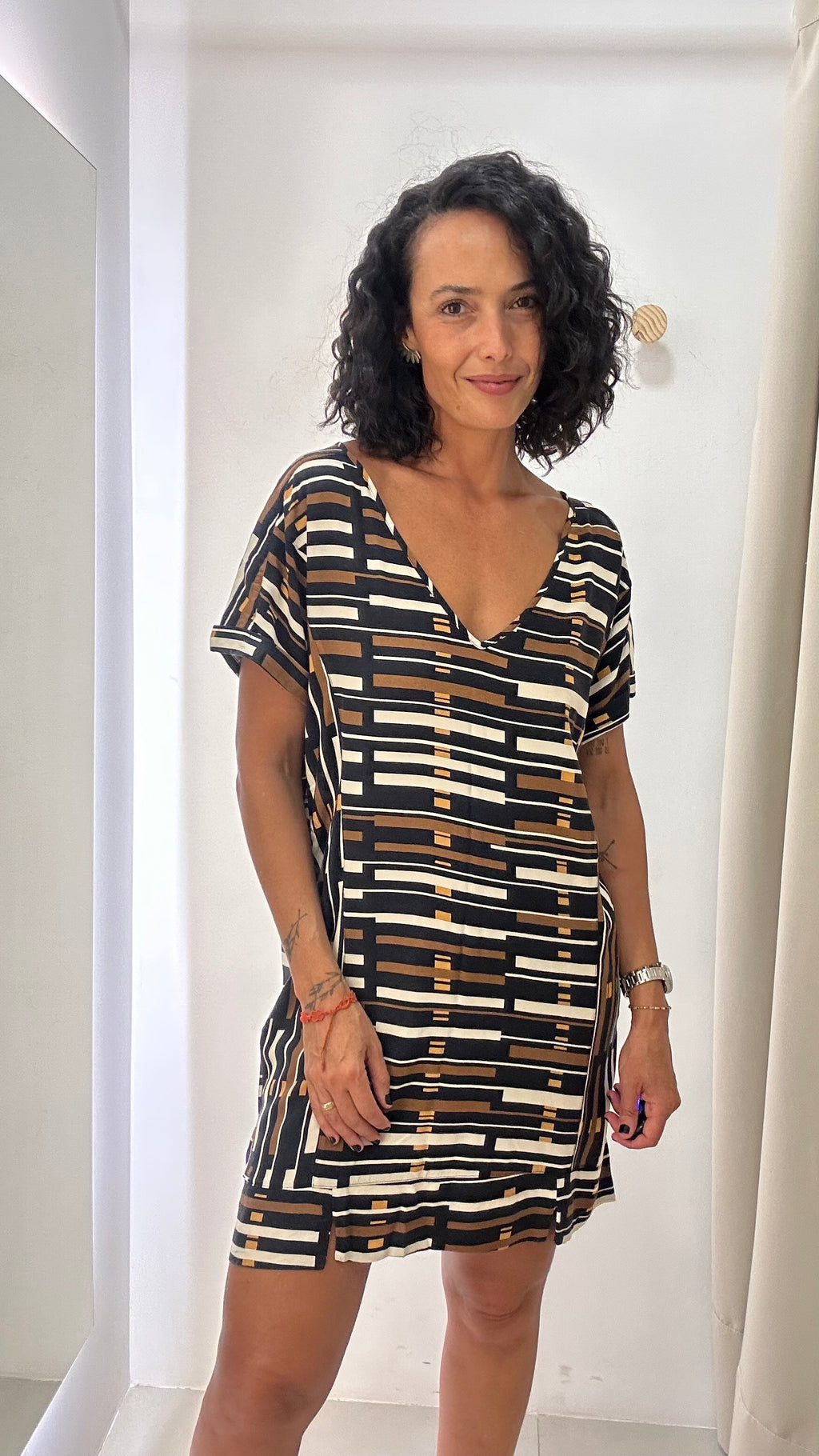 Vestido Fluido Estampado Mob
