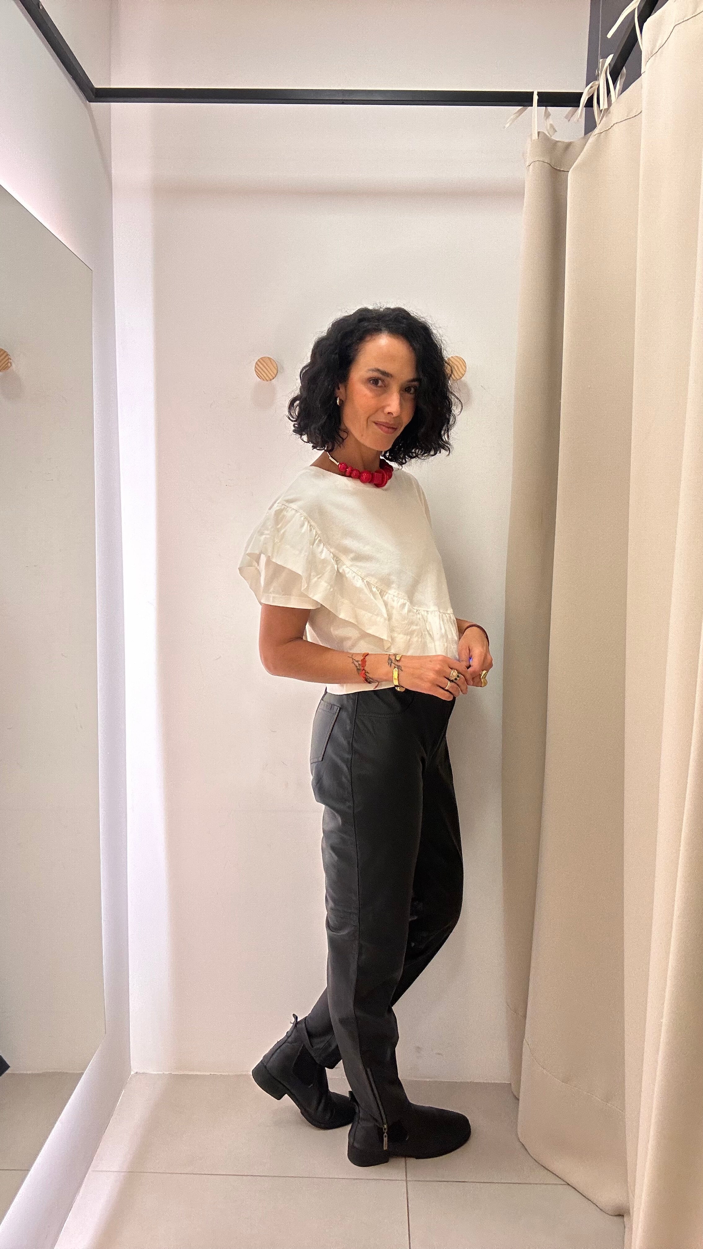 Calça couro legítimo Vanutti