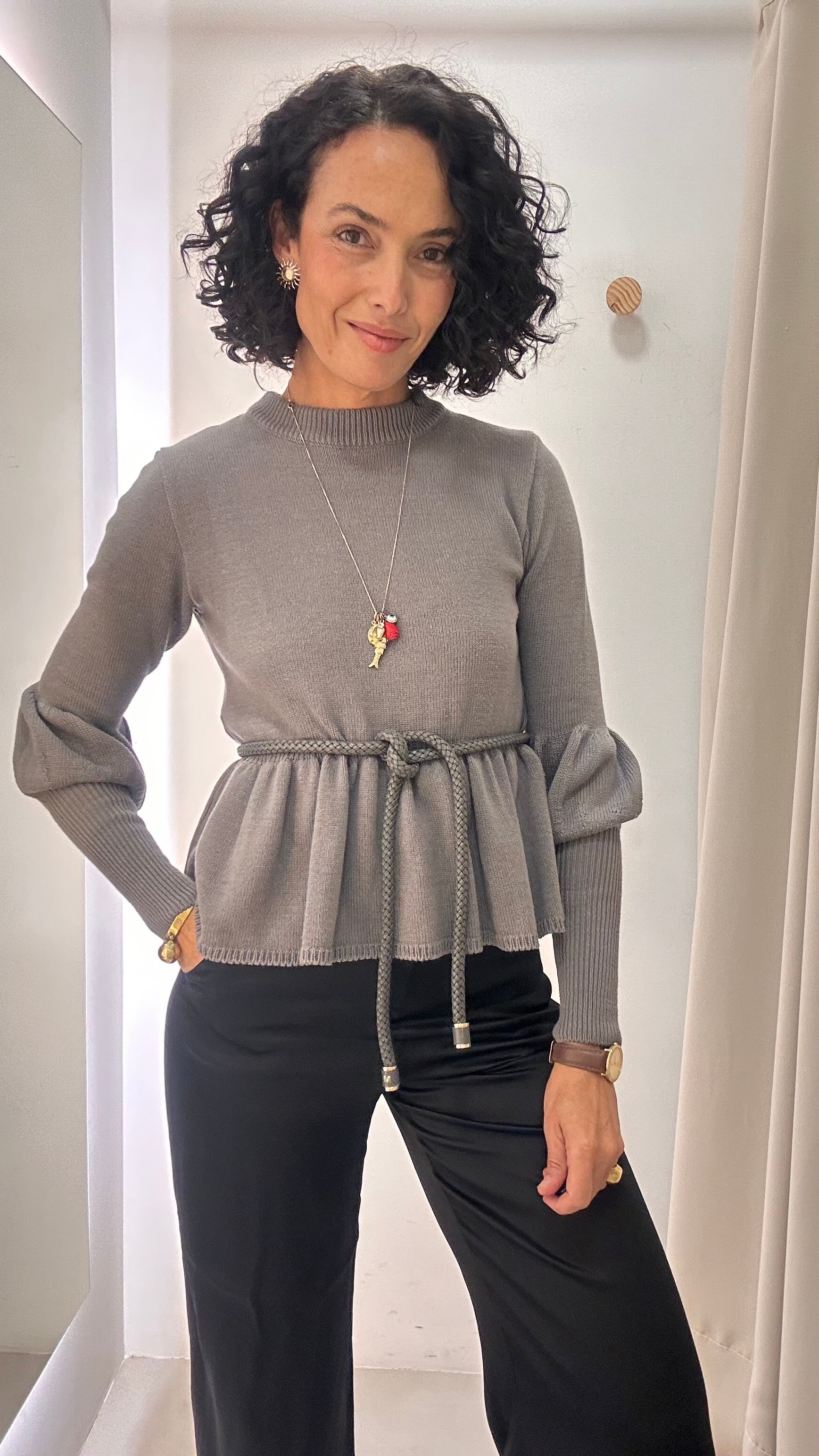 Tricot Cinza Mes
