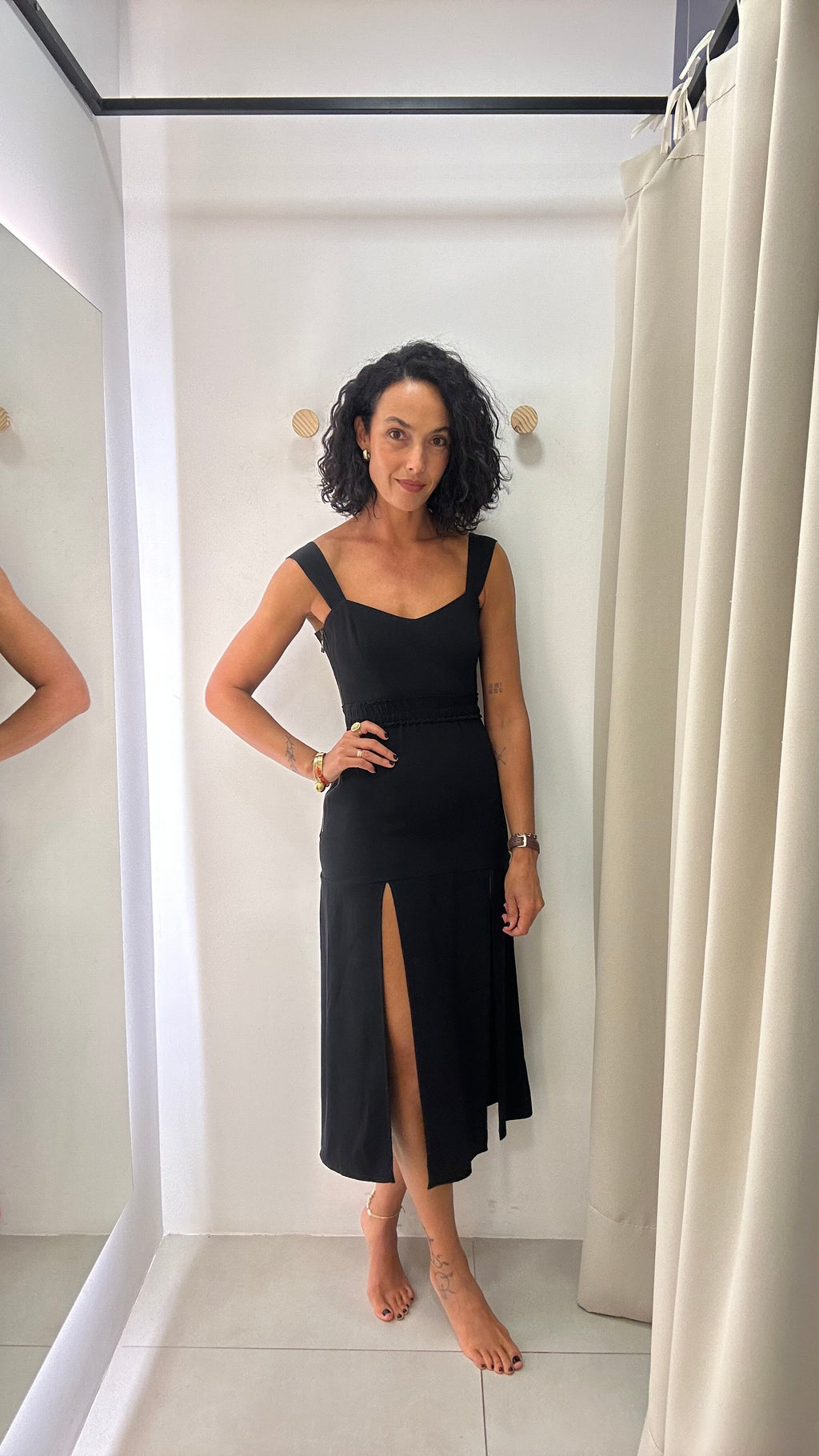 Vestido Preto Nati Vozza