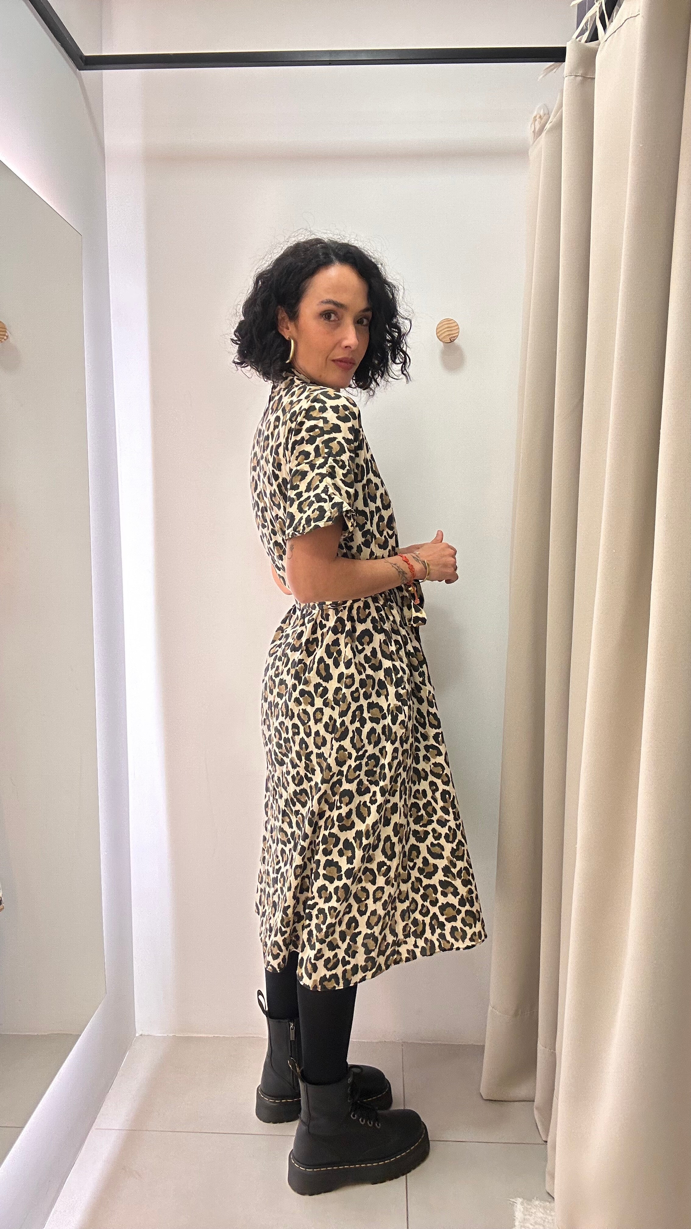 Vestido Animal Print Zara