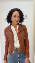 Jaqueta de Couro Mariana Martinez