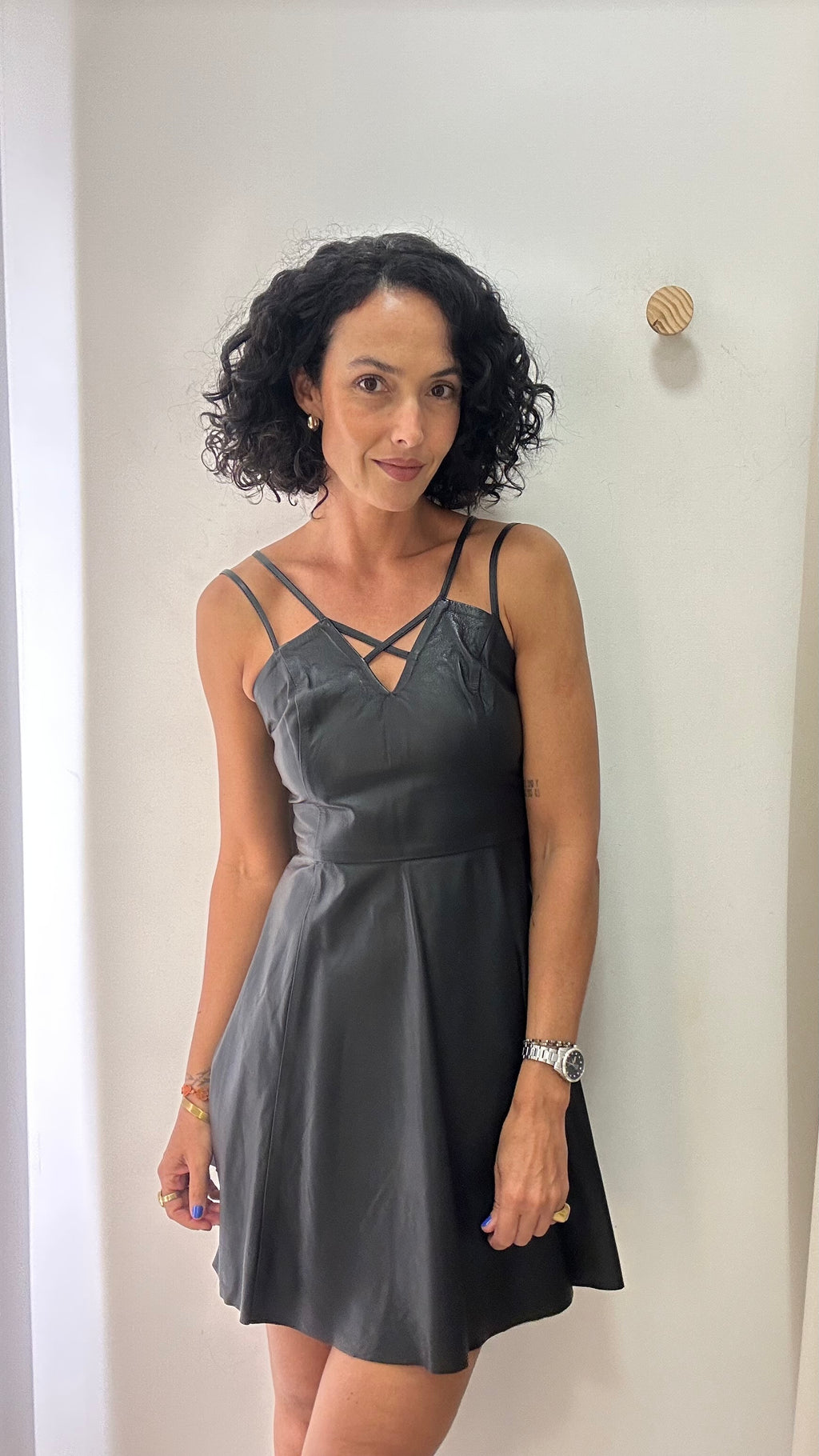 Vestido Preto Couro BO.BÔ
