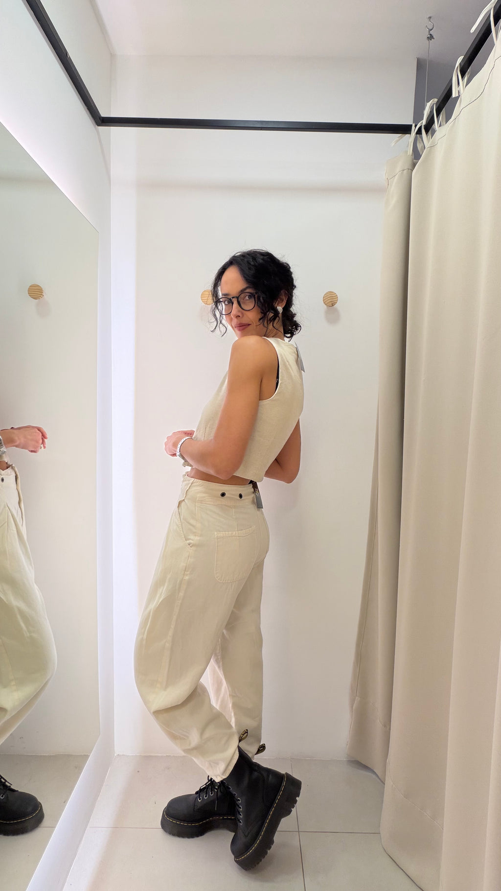 Calça Off White Zara