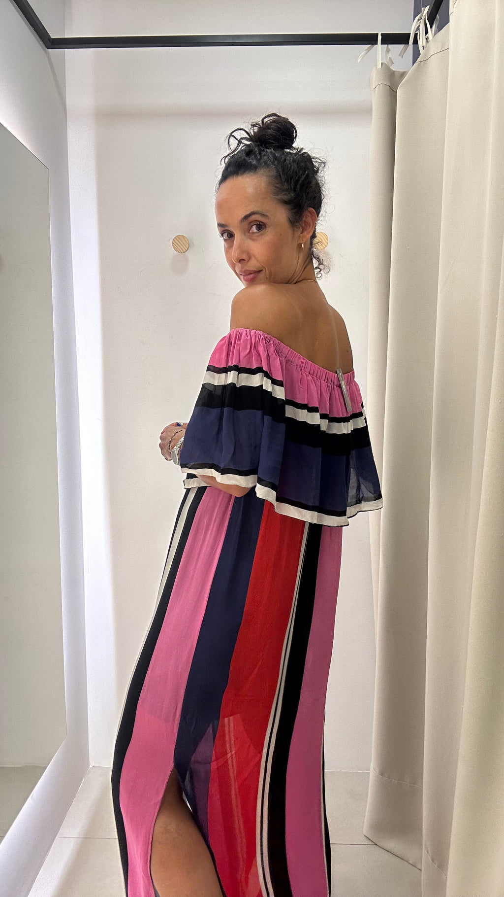 Vestido ombro a ombro