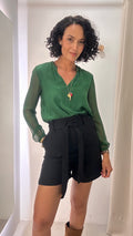Short Preto Alfaiataria Zara