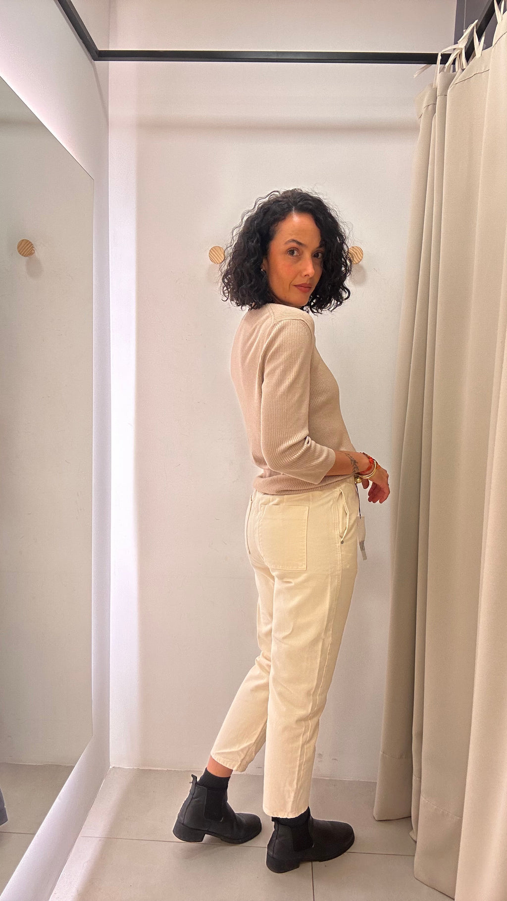 Calça Jeans Off White Zara