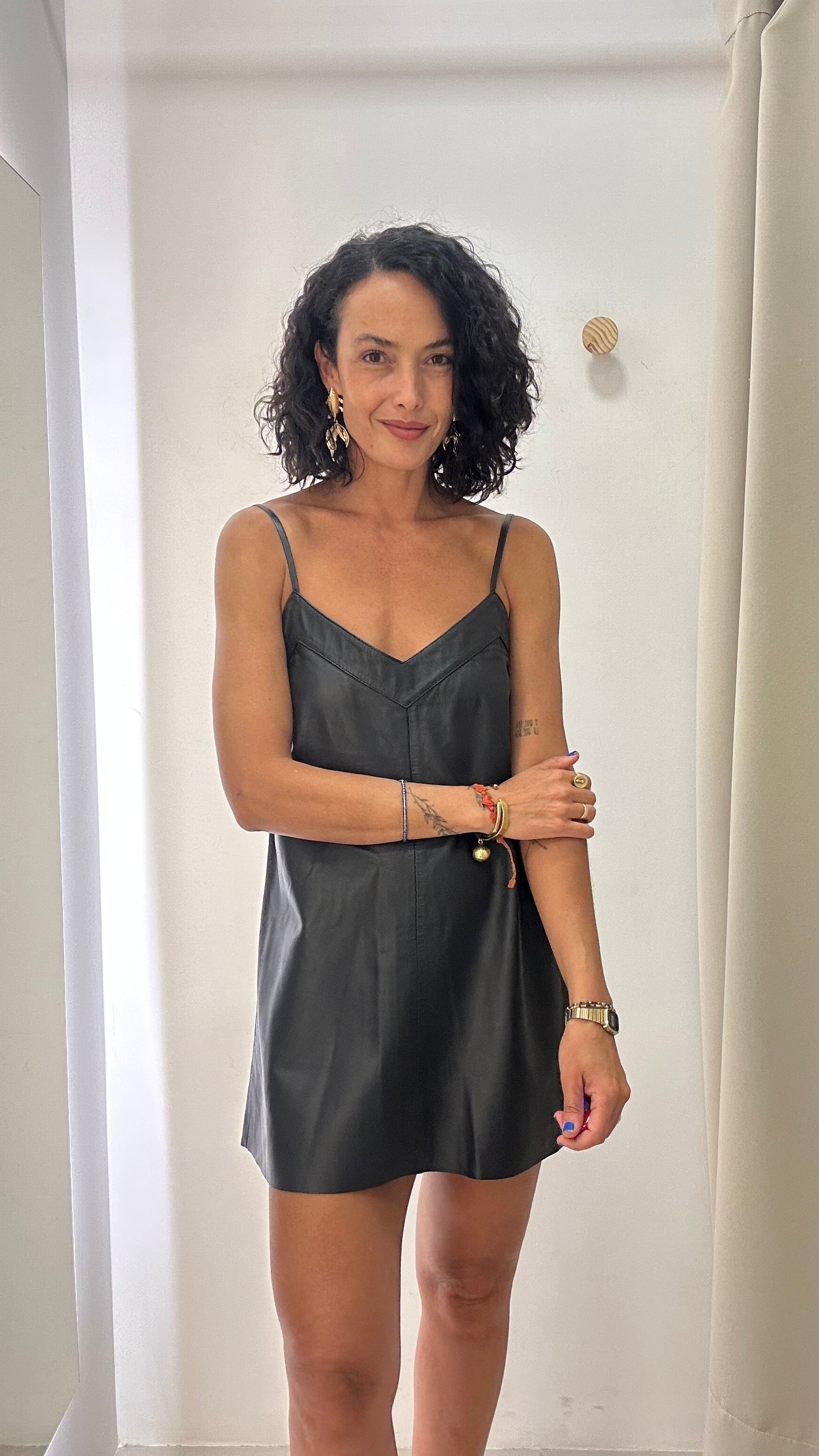 Vestido Couro Tannerie