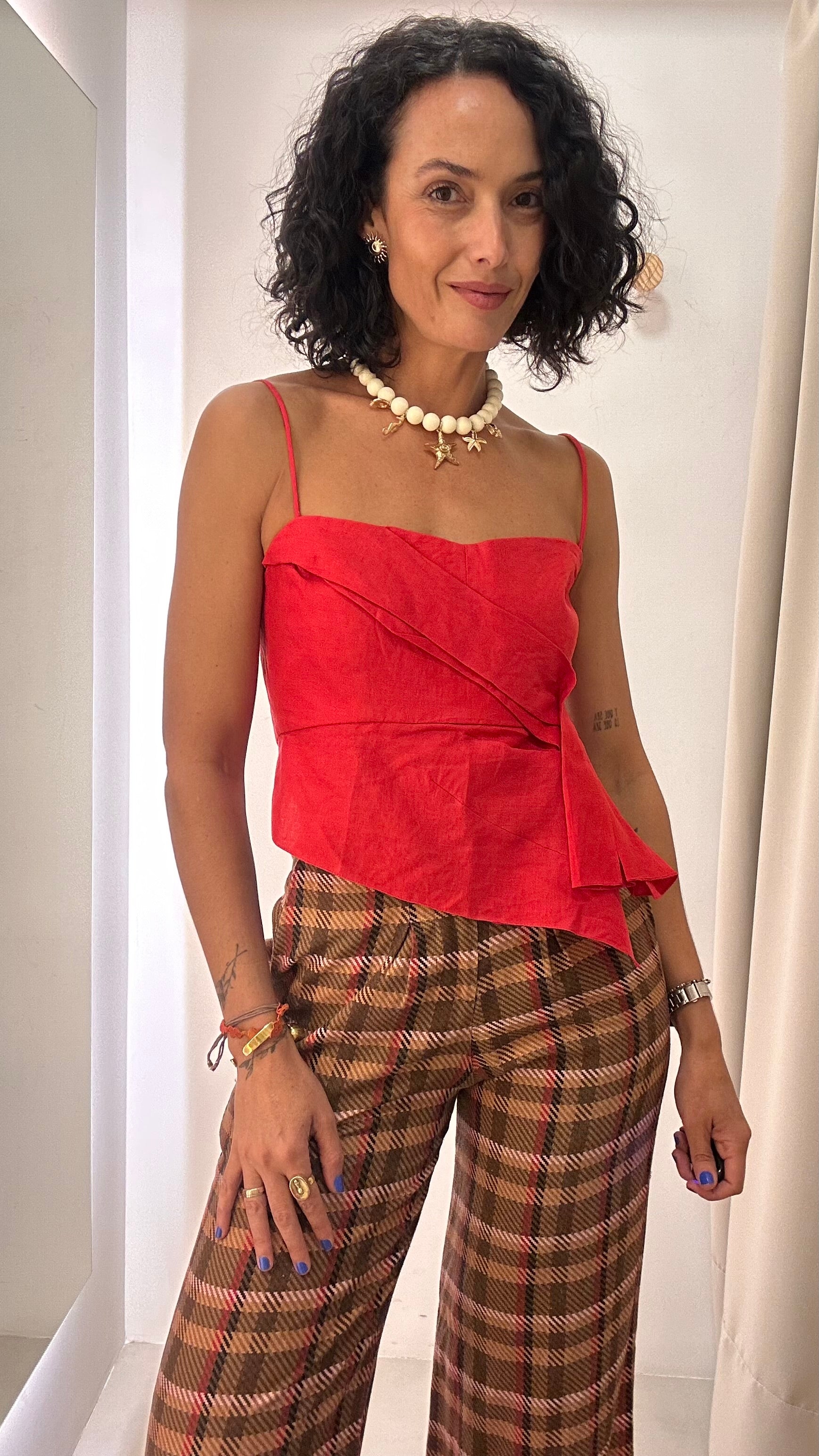Cropped Vermelho Andrea Marques