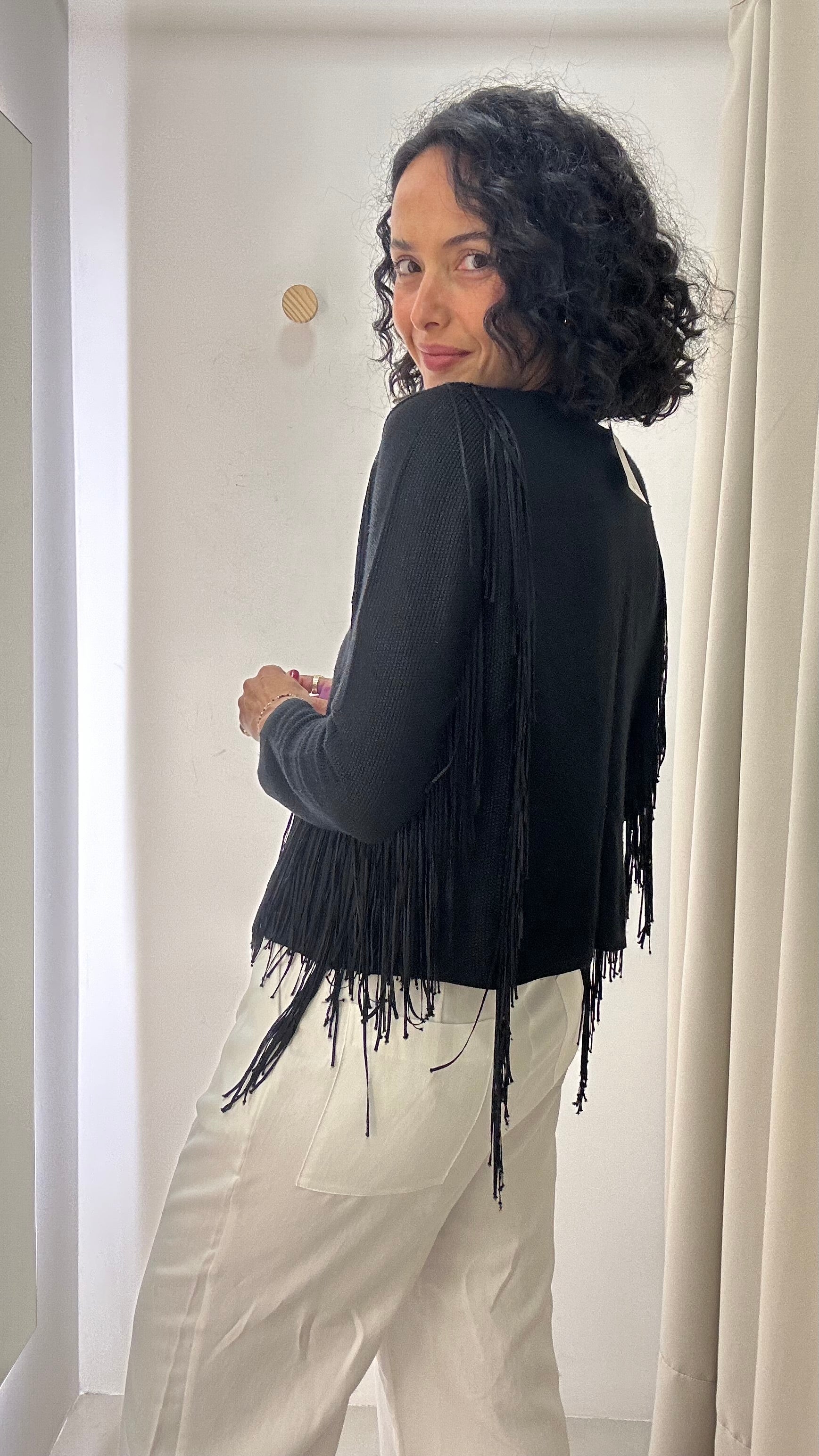 Cardigan Franjas Ateen