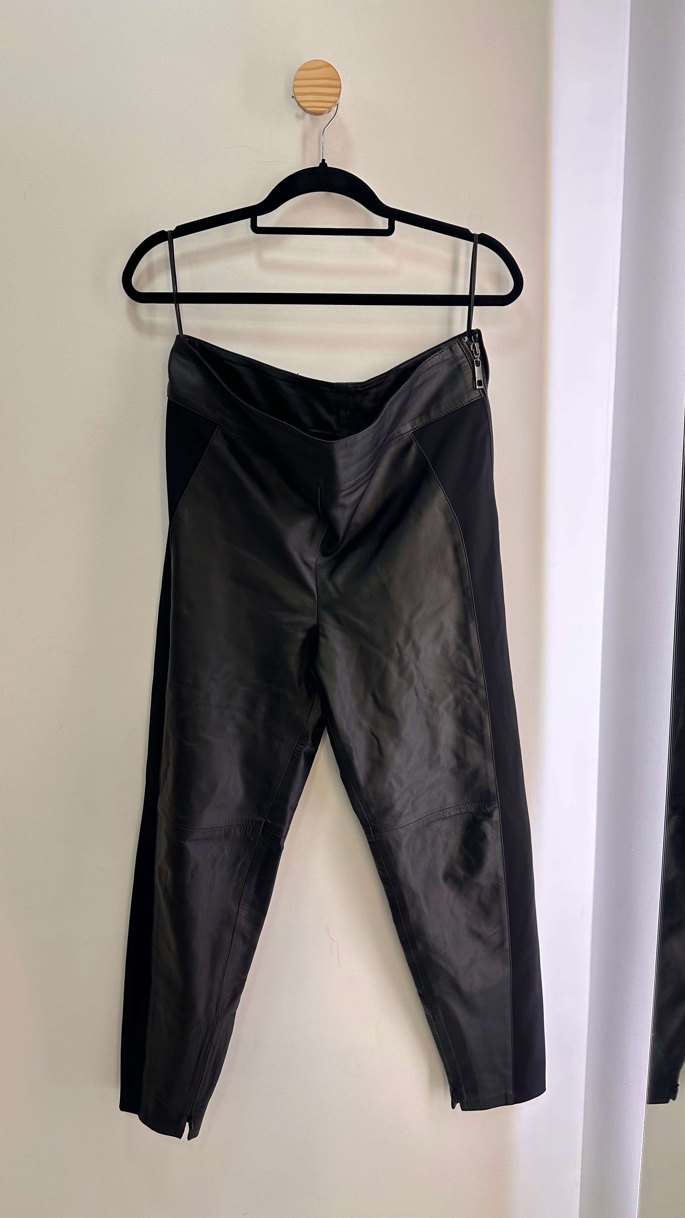 Calça couro Brooksfield