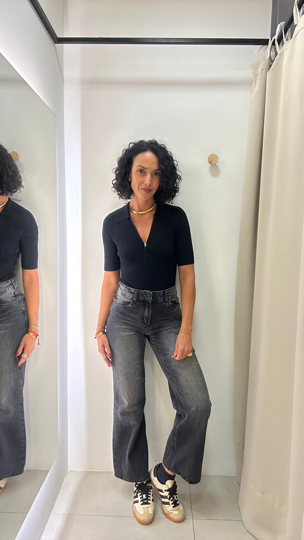 Calça Jeans Wide Leg Estonada Tig