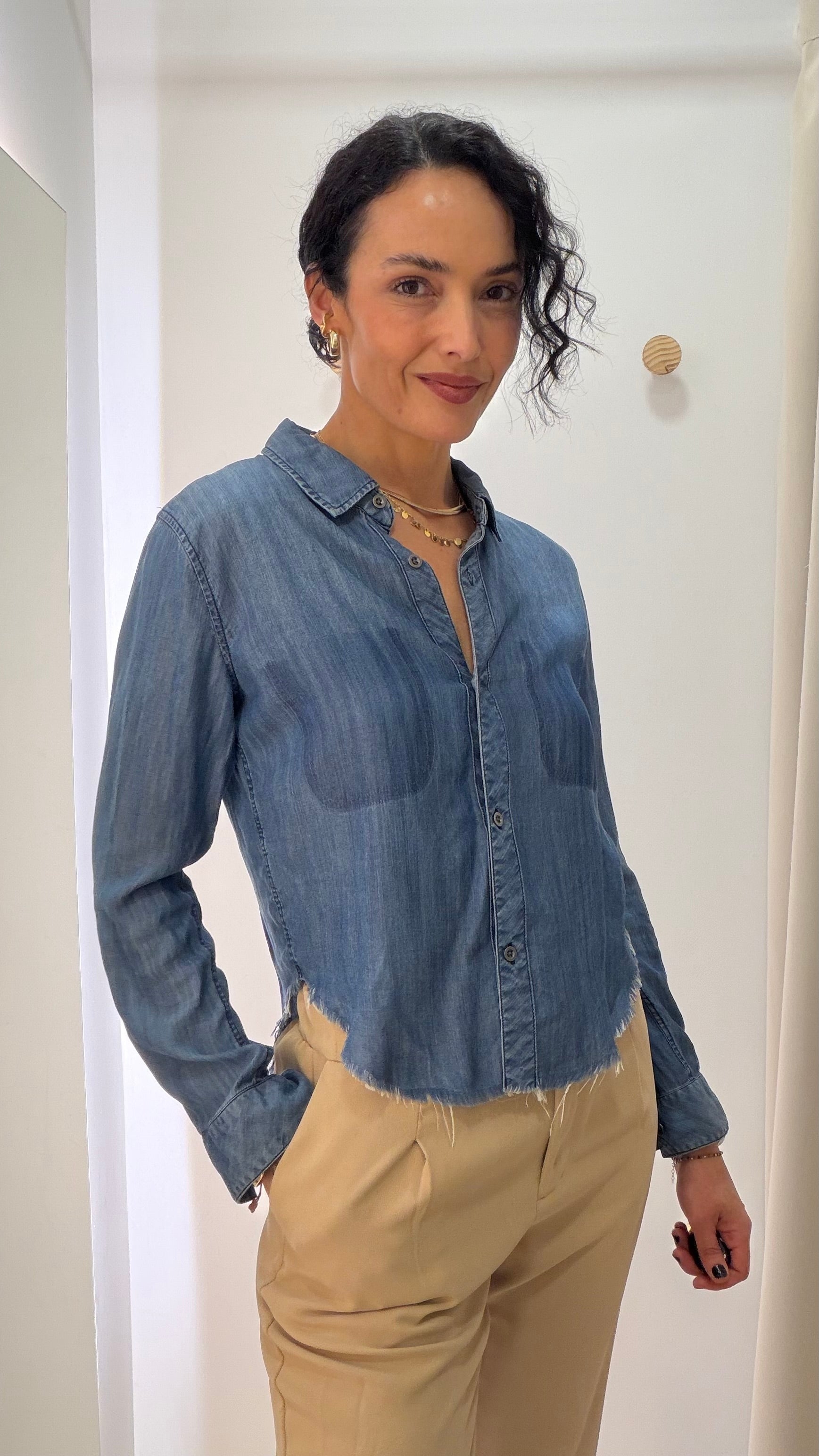 Camisa Jeans Rails