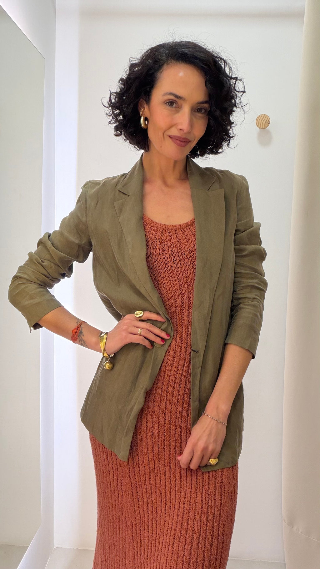 Blazer alongado Mango