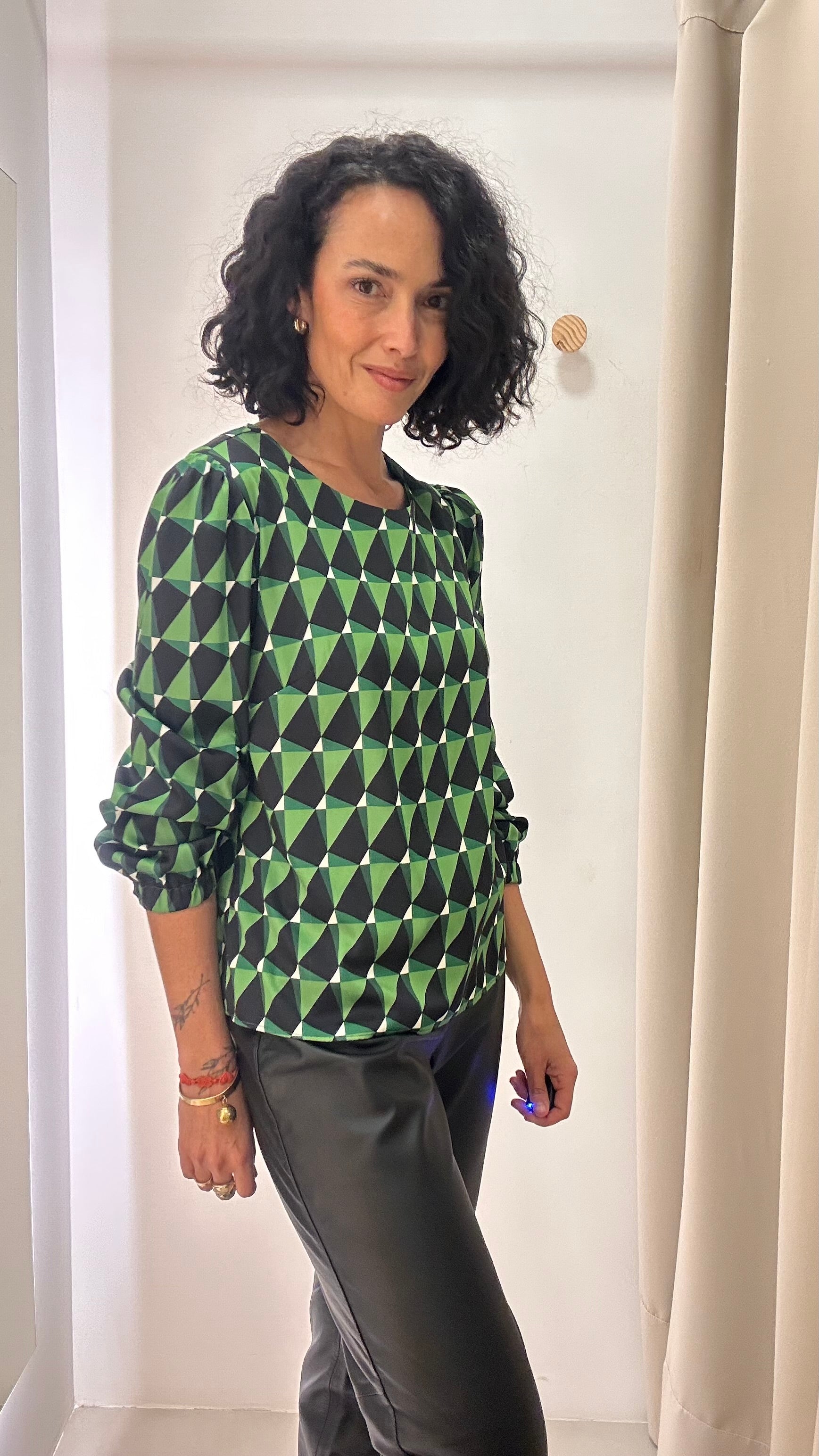 Blusa Verde Angela Xavier