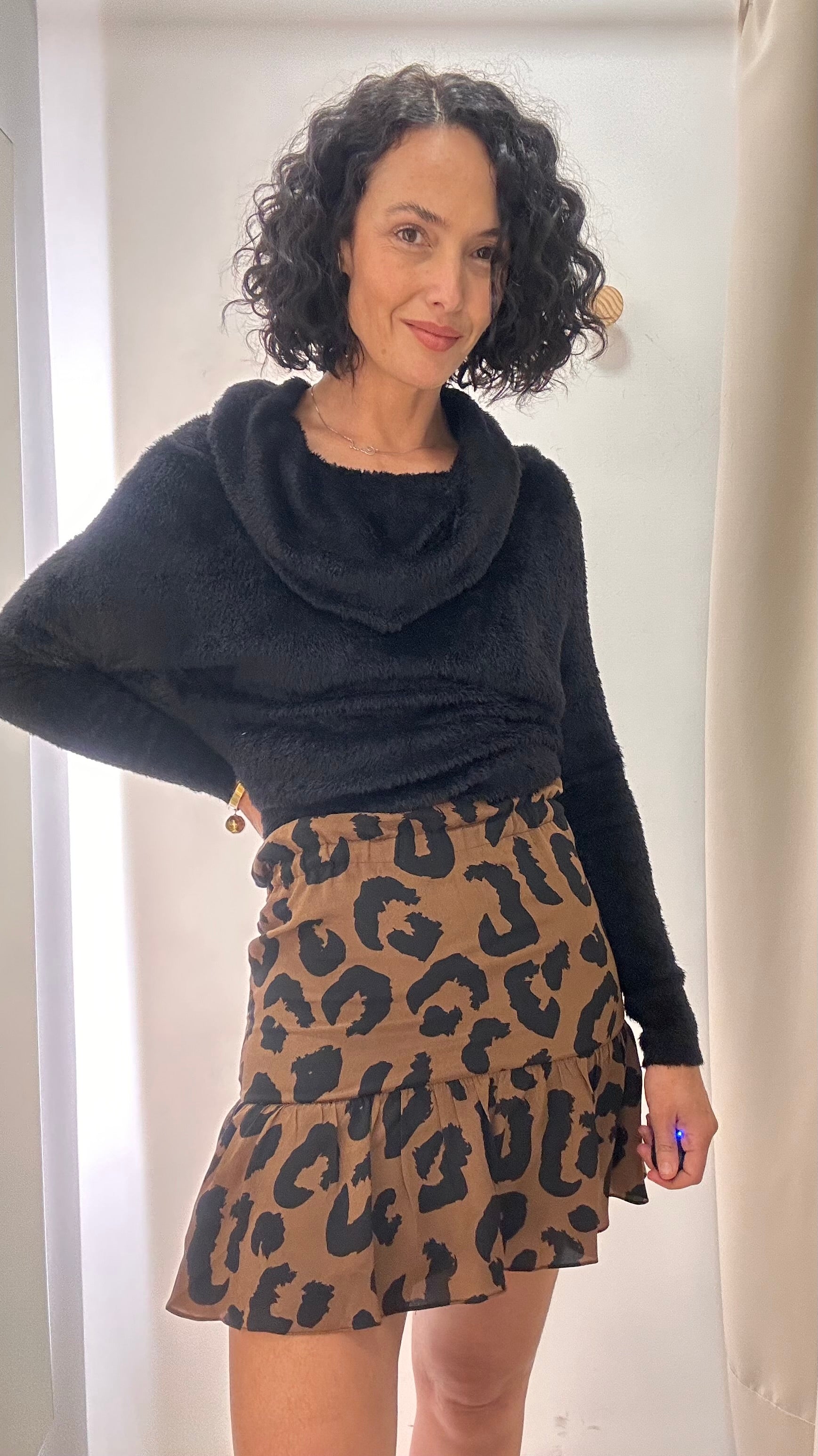 Saia Animal Print Seda